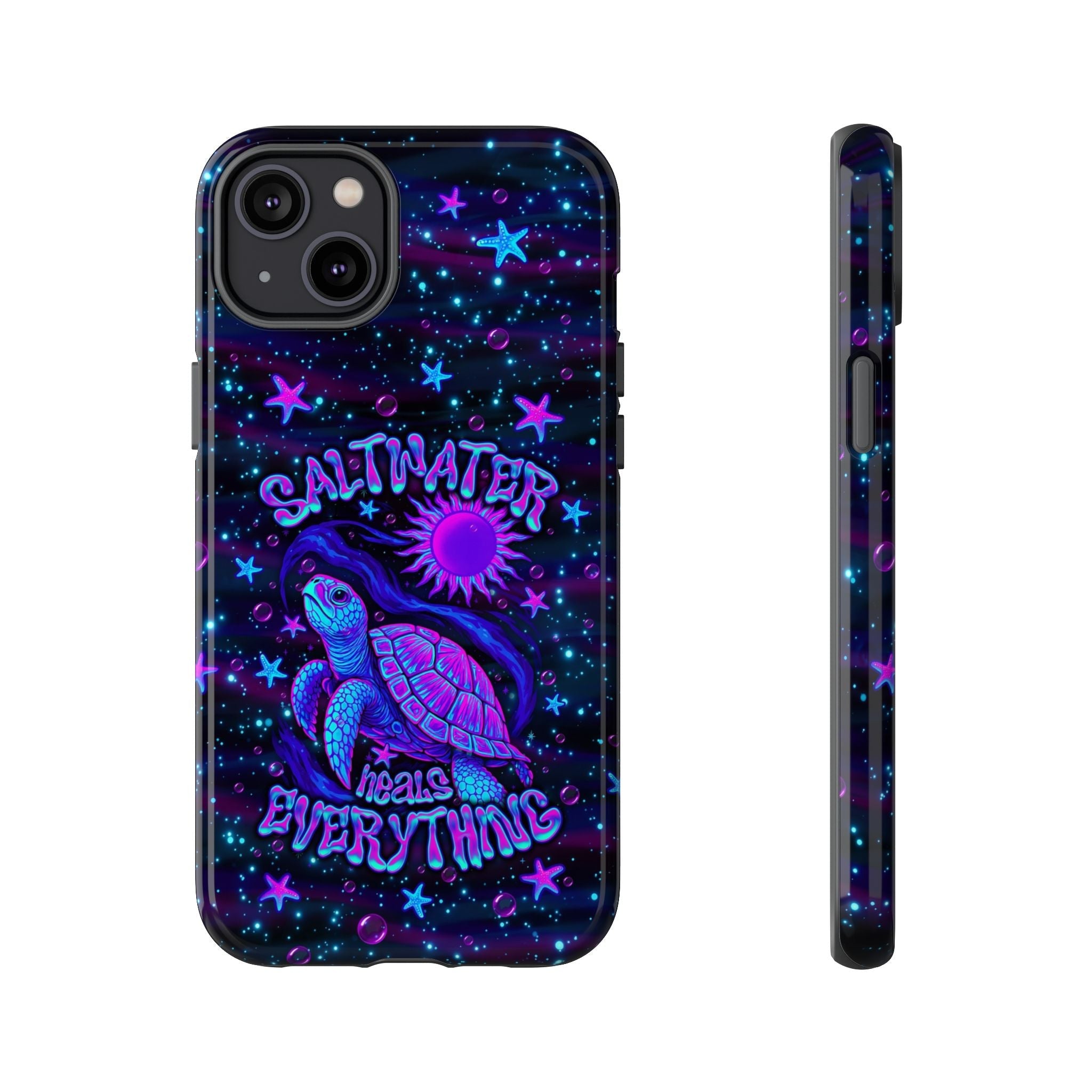 SALTWATER HEALS EVERYTHING TURTLE PHONE CASE  - TLNO1304262