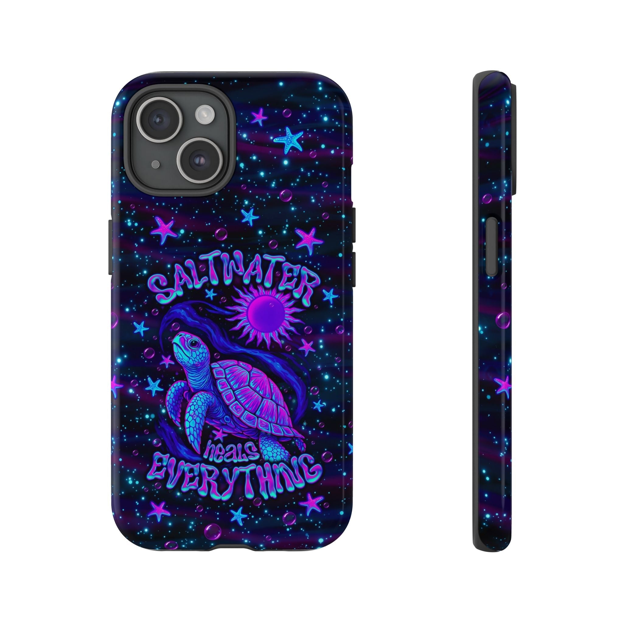 SALTWATER HEALS EVERYTHING TURTLE PHONE CASE  - TLNO1304262