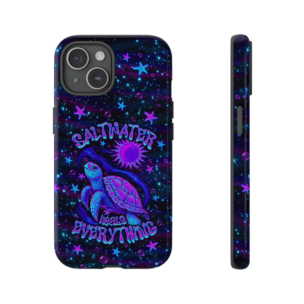 SALTWATER HEALS EVERYTHING TURTLE PHONE CASE  - TLNO1304262