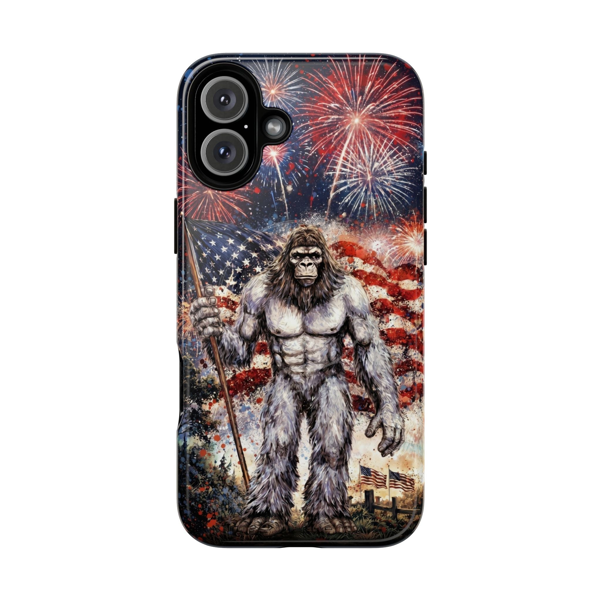 BIGFOOT FIREWORK STARS AND STRIPES MAGNETIC PHONE CASE  - TLNO1905262