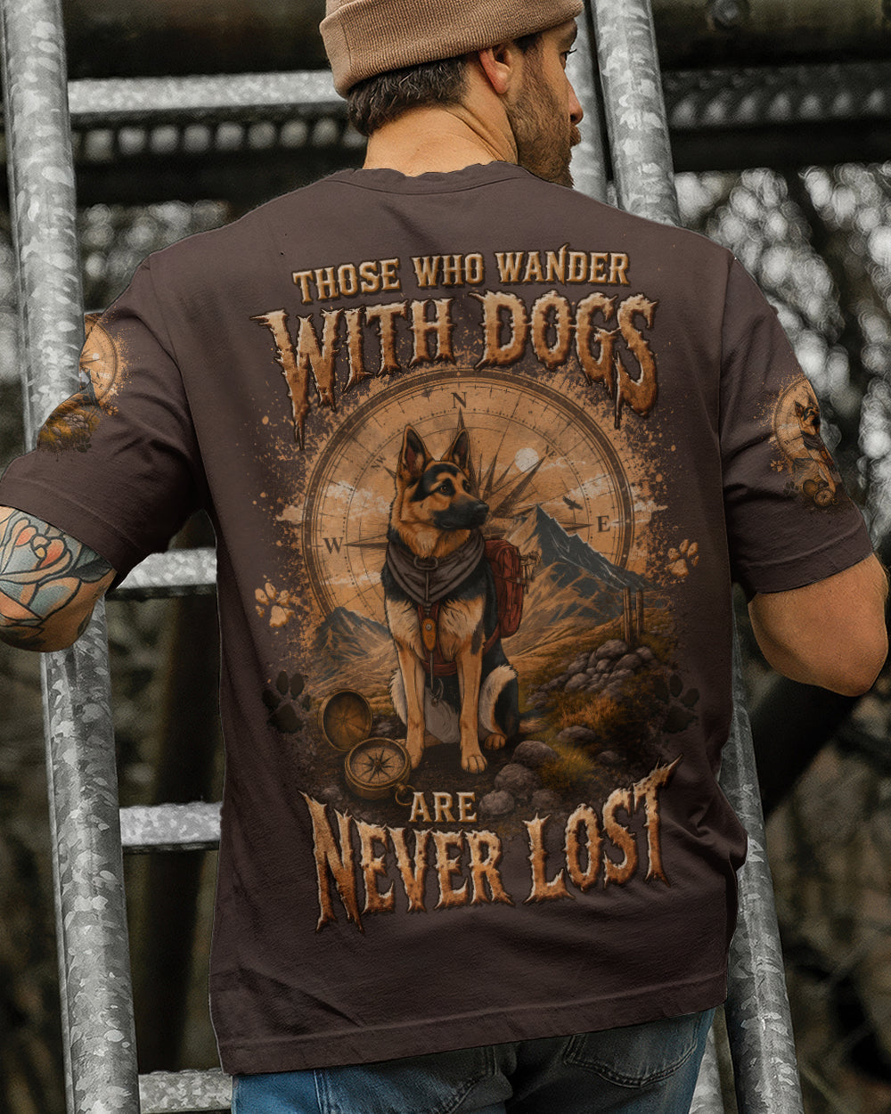 THOSE WHO WANDER WITH DOGS GERMAN SHEPHERD DOG ALL OVER PRINT - TLTW0506261