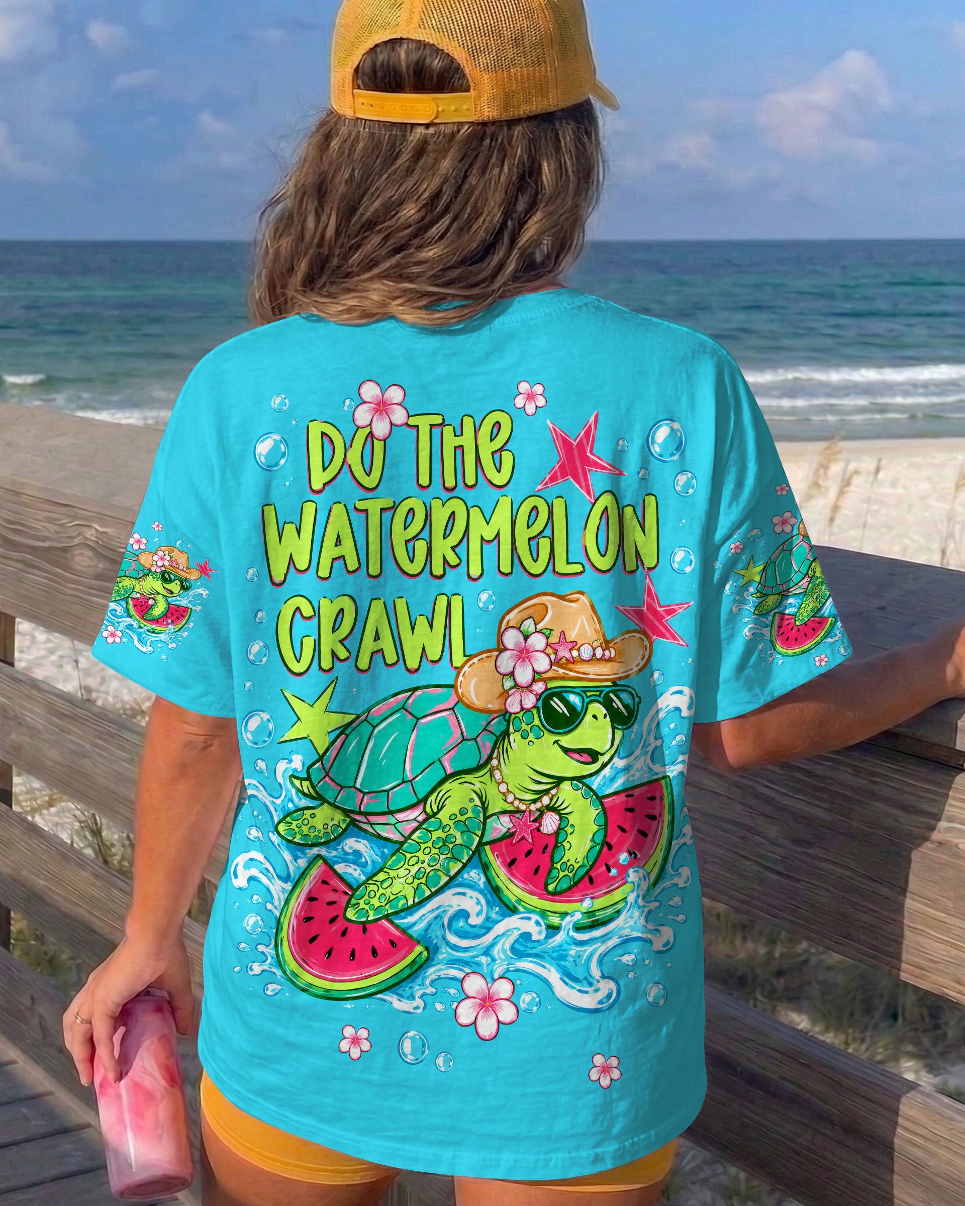 DO THE WATERMELON CRAWL TURTLE ALL OVER PRINT - TLTW1306261