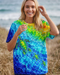 SEA TURTLES TROPICAL BEACH BURST ALL OVER PRINT  - TLTW2206262