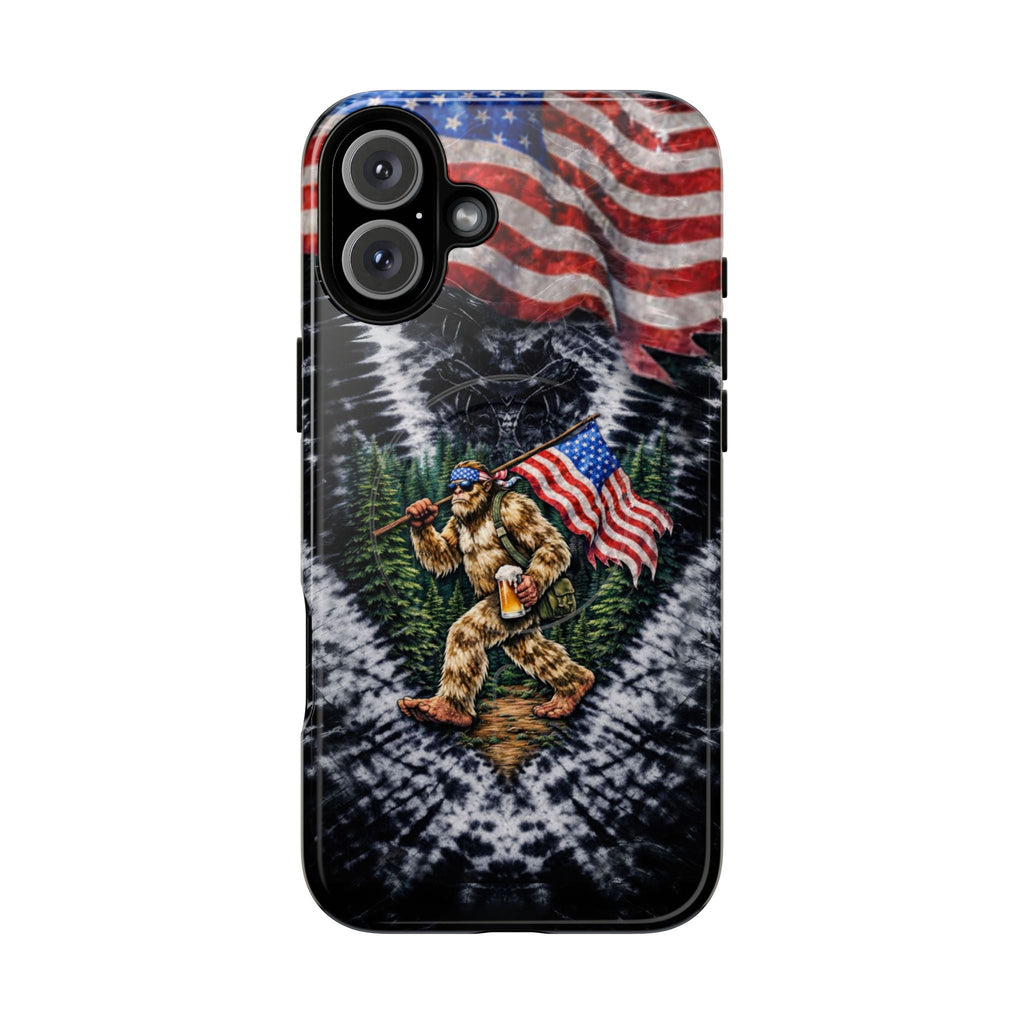BIGFOOT WITH FLAG V SWIRL MAGNETIC PHONE CASE  - TLTW0405263