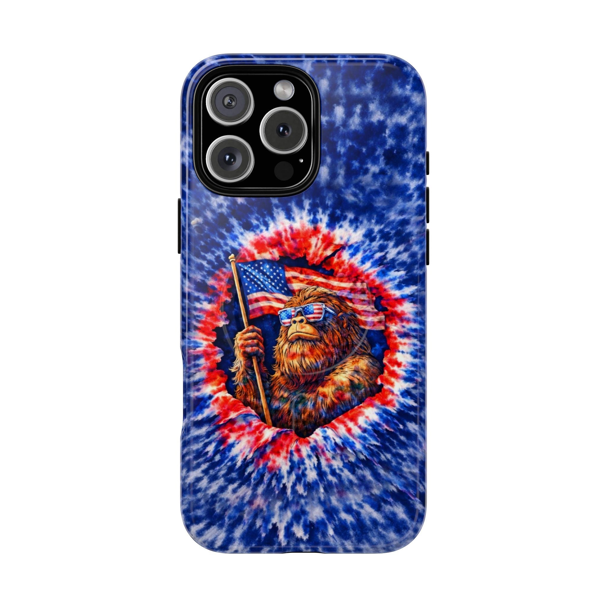 BIGFOOT WITH FLAG MAGNETIC PHONE CASE - TLHN0705264