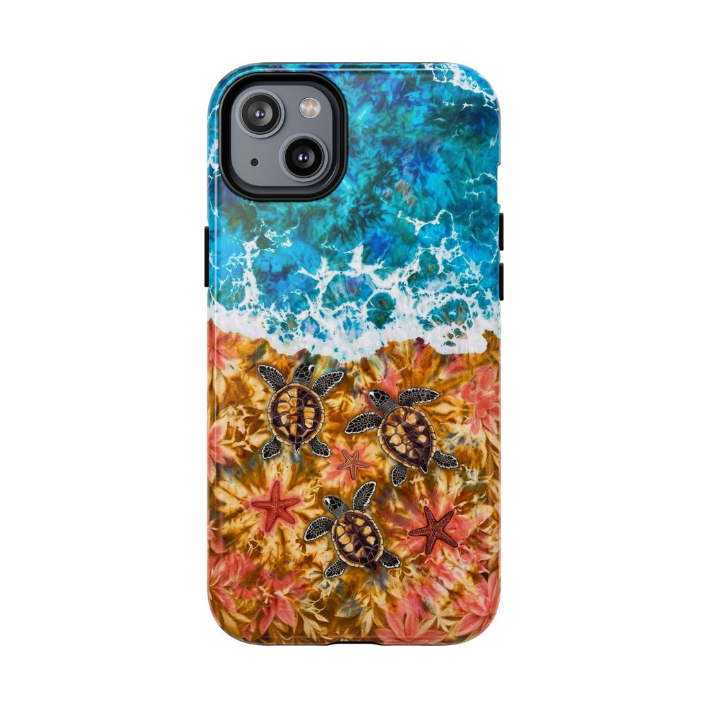 SEA TURTLE SALTY WAVES MAGNETIC PHONE CASE  - TLHG1405264
