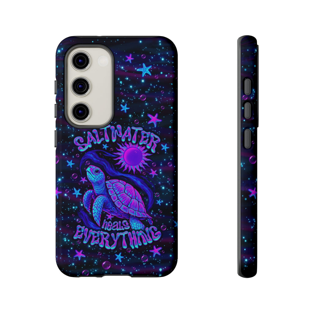 SALTWATER HEALS EVERYTHING TURTLE PHONE CASE  - TLNO1304262