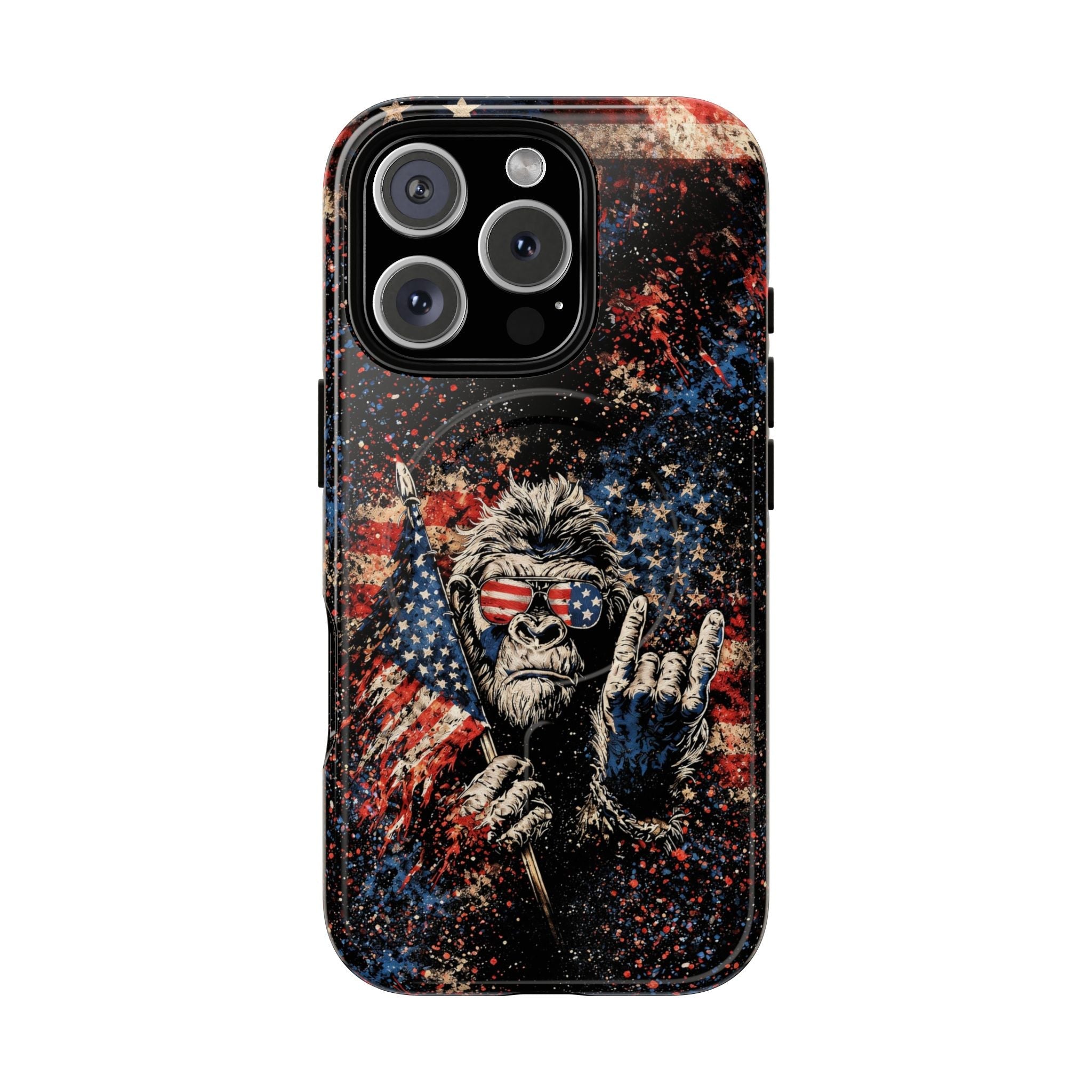 BIGFOOT GRUNGE STARS AND STRIPES MAGNETIC PHONE CASE  - TLHG0805265