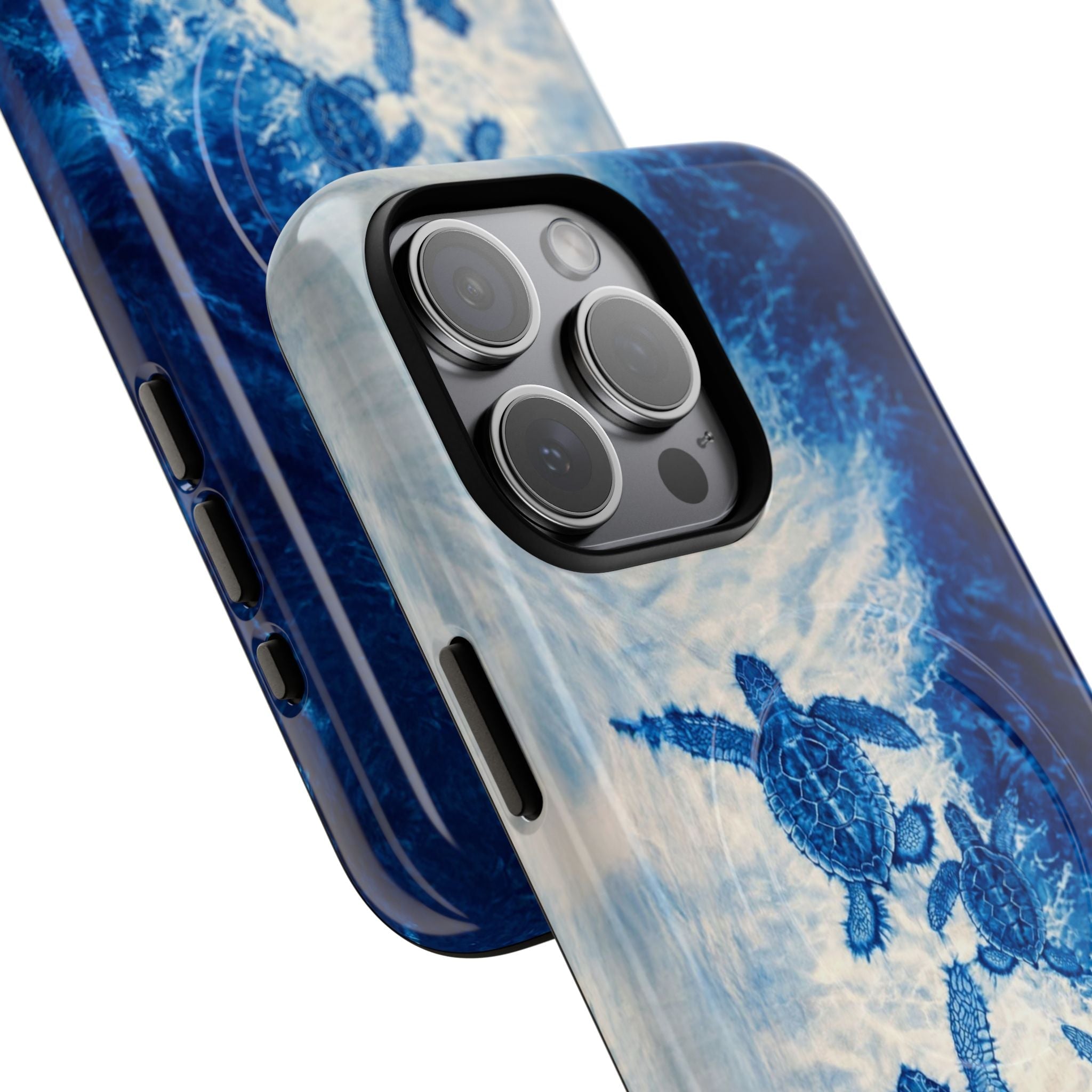 SEA TURTLE FAMILY WAVES MAGNETIC PHONE CASE  - TLTW1704264