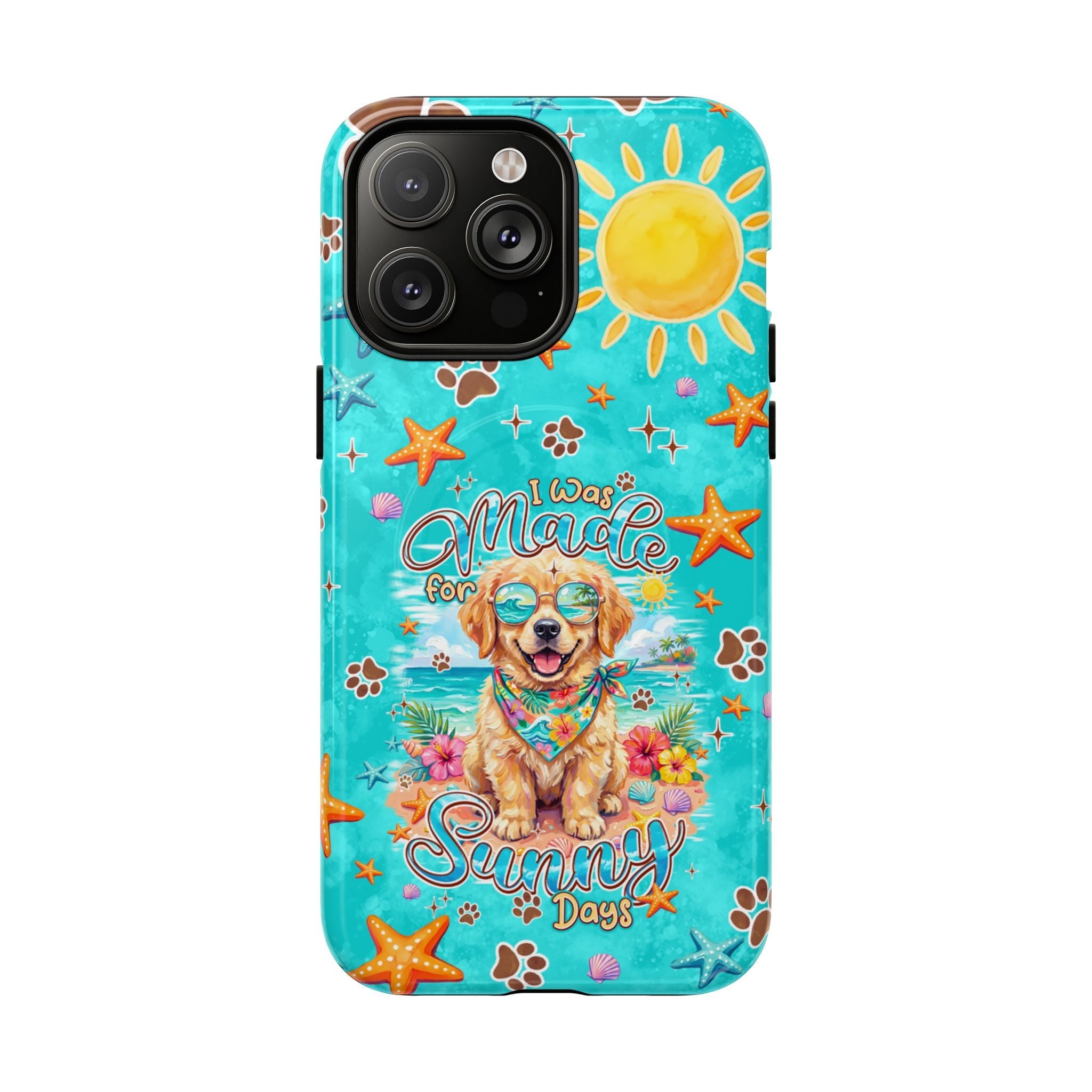 I WAS MADE FOR SUNNY DAYS GOLDEN RETRIEVER DOG MAGNETIC PHONE CASE - TYPQ0206261