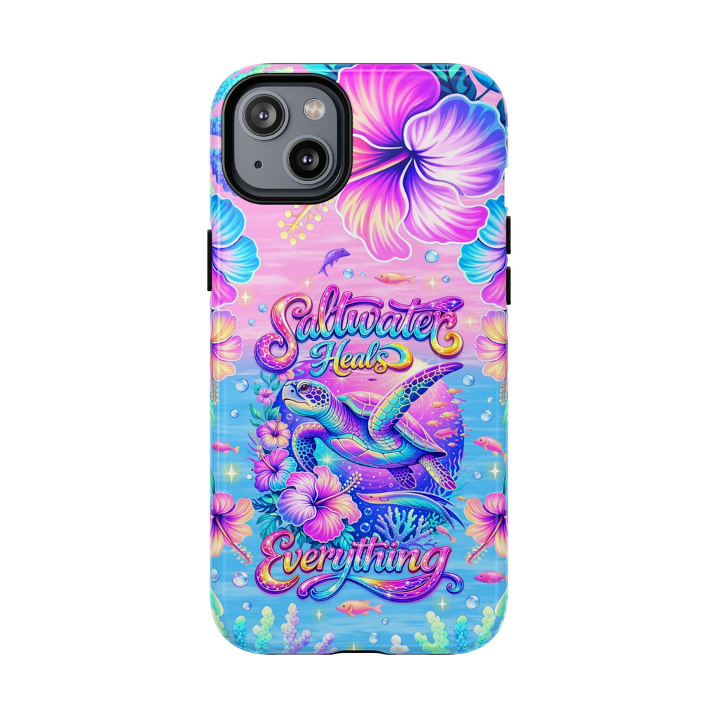 SALTWATER HEALS EVERYTHING TURTLE MAGNETIC  PHONE CASE    - TLNT1104264