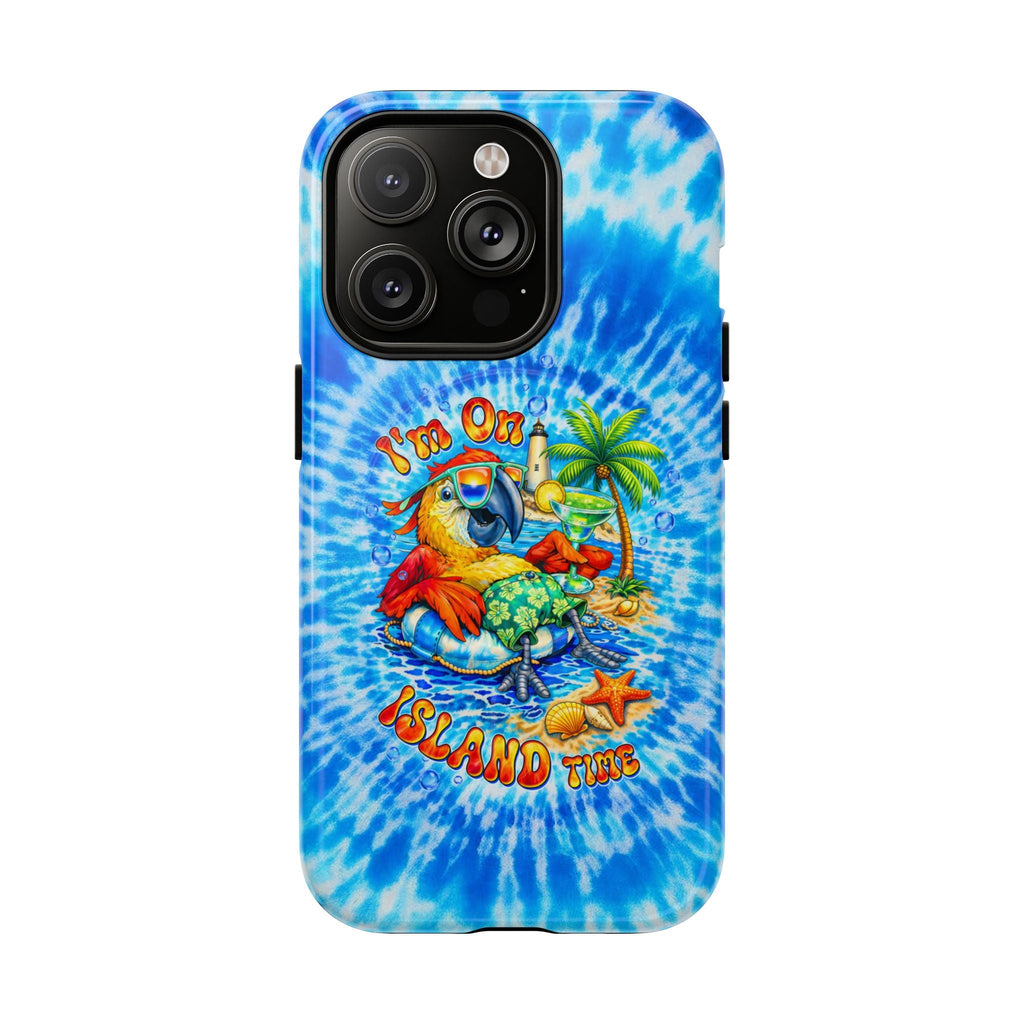 I'M ON ISLAND TIME PARROT SWIRL MAGNETIC PHONE CASE   - TLTW1304262
