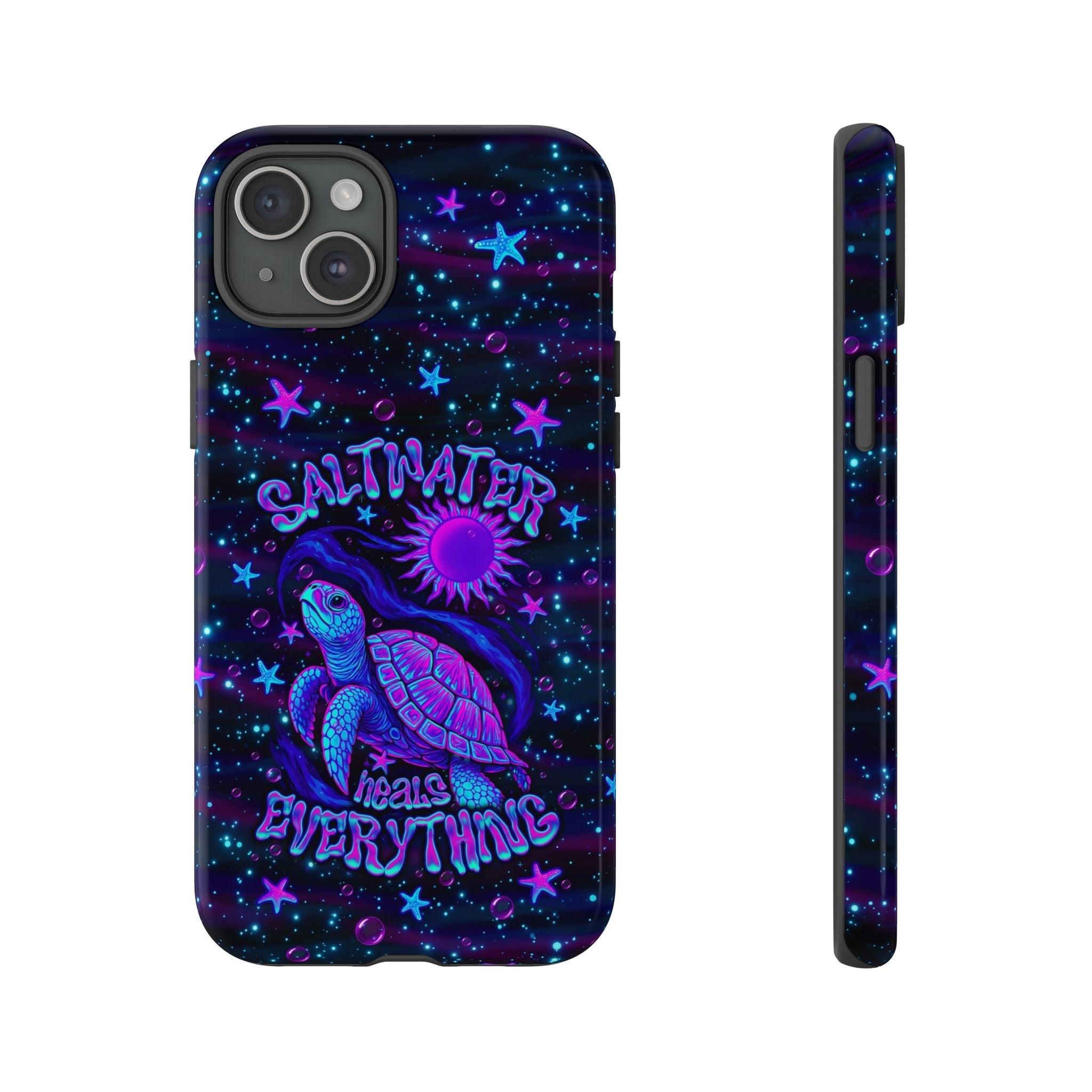 SALTWATER HEALS EVERYTHING TURTLE PHONE CASE  - TLNO1304262