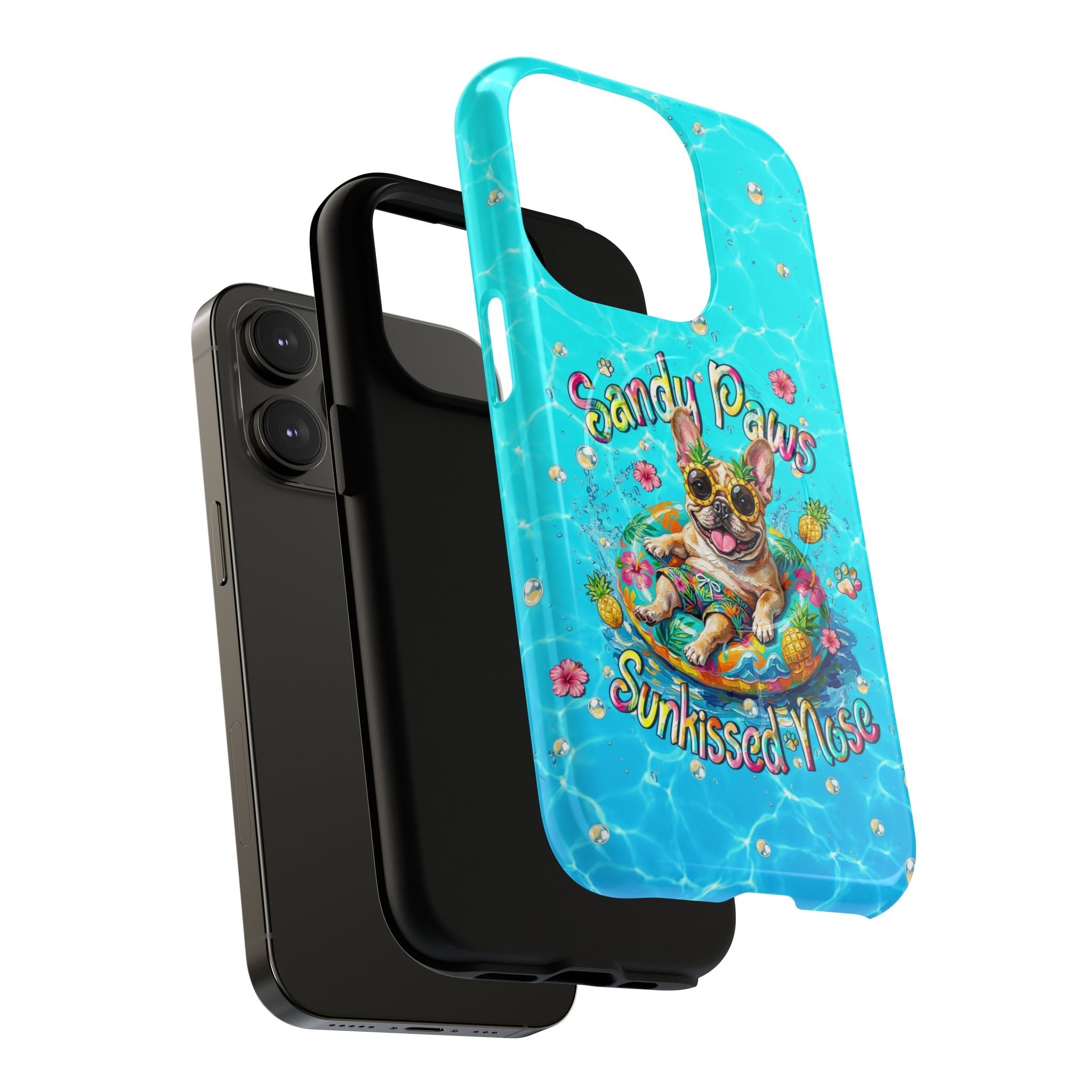 SANDY PAWS SUNKISSED NOSE FRENCH BULLDOG MAGNETIC PHONE CASE  - TLHN2005264