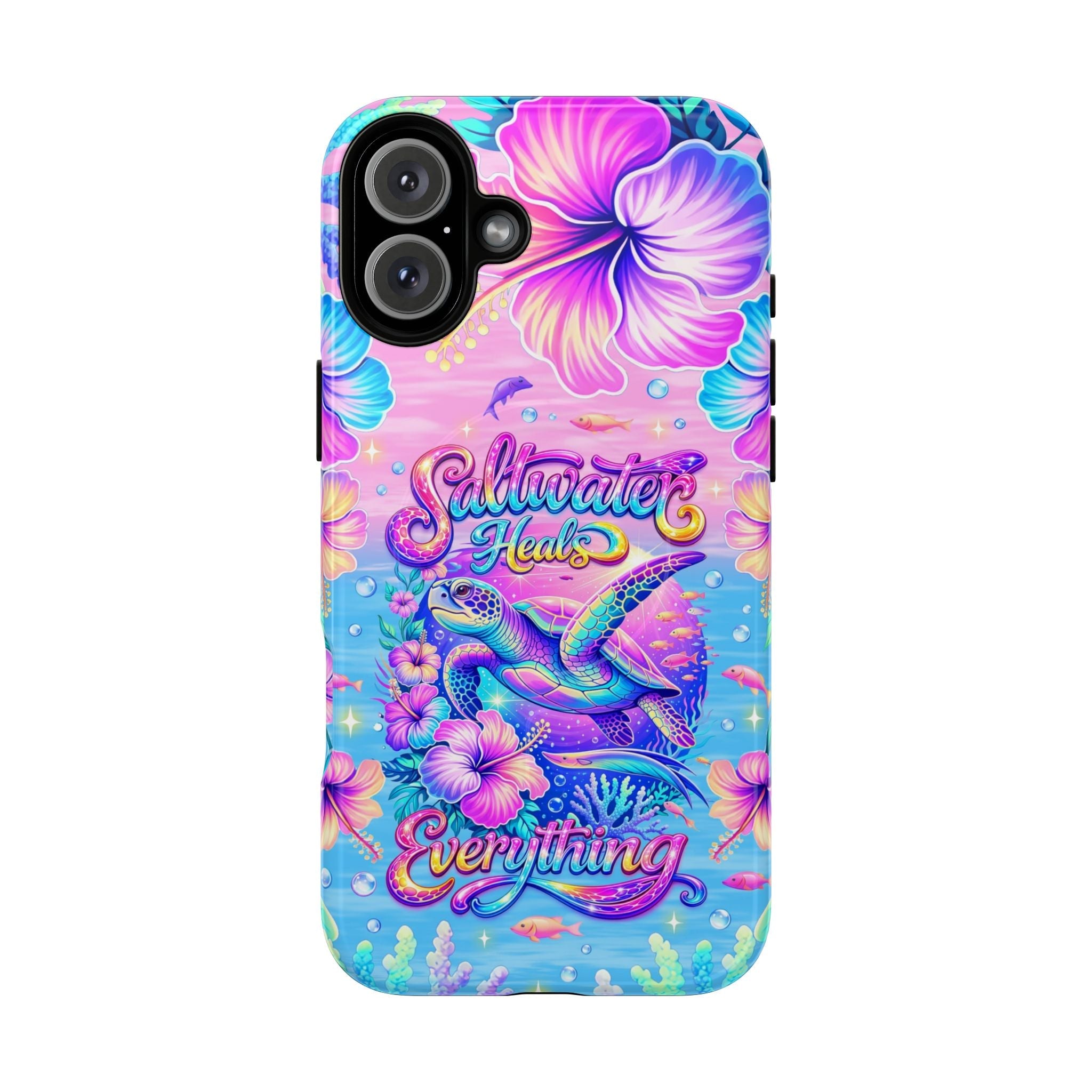 SALTWATER HEALS EVERYTHING TURTLE MAGNETIC  PHONE CASE    - TLNT1104264
