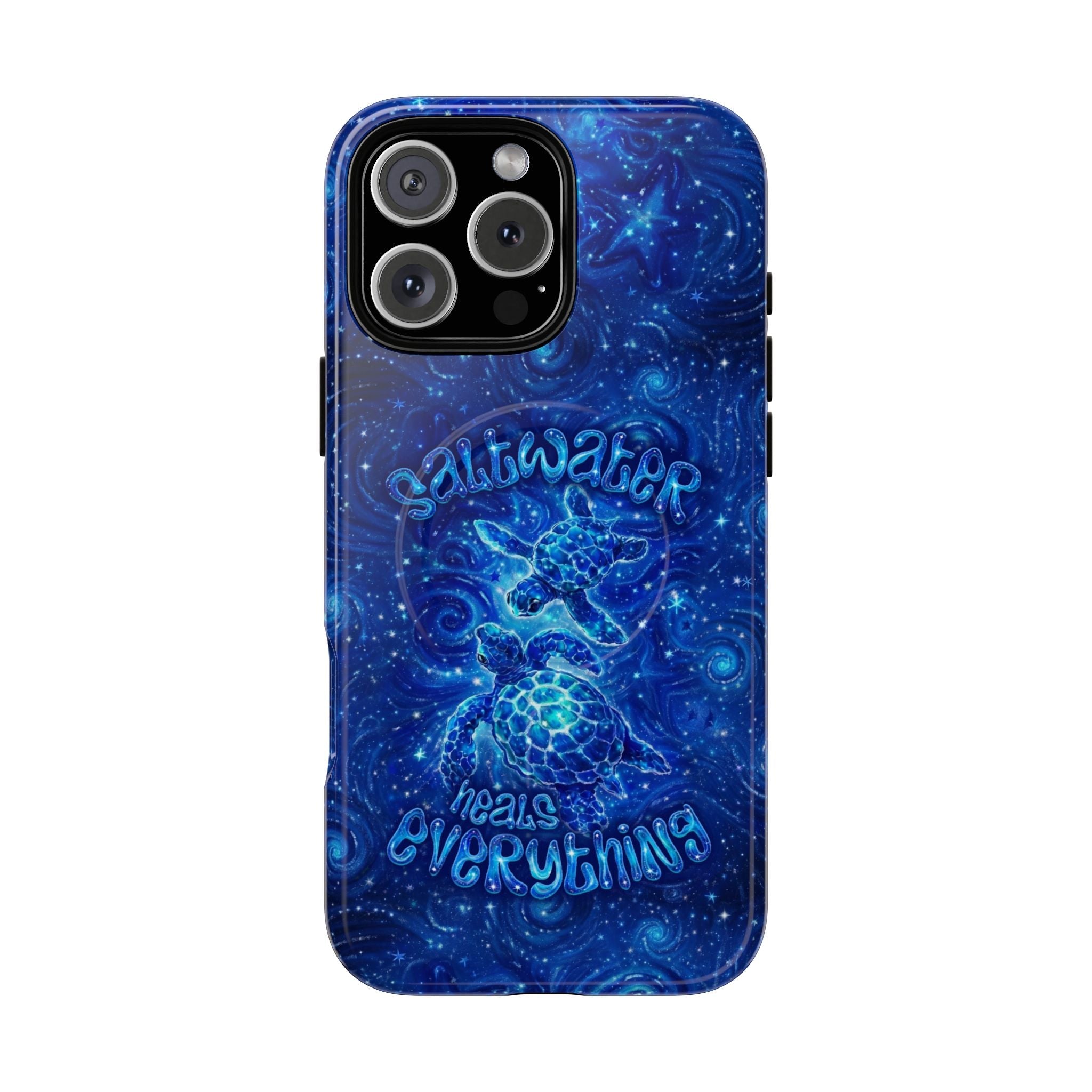SALTWATER HEALS EVERYTHING TURTLE MAGNETIC PHONE CASE  - TLNO2304261