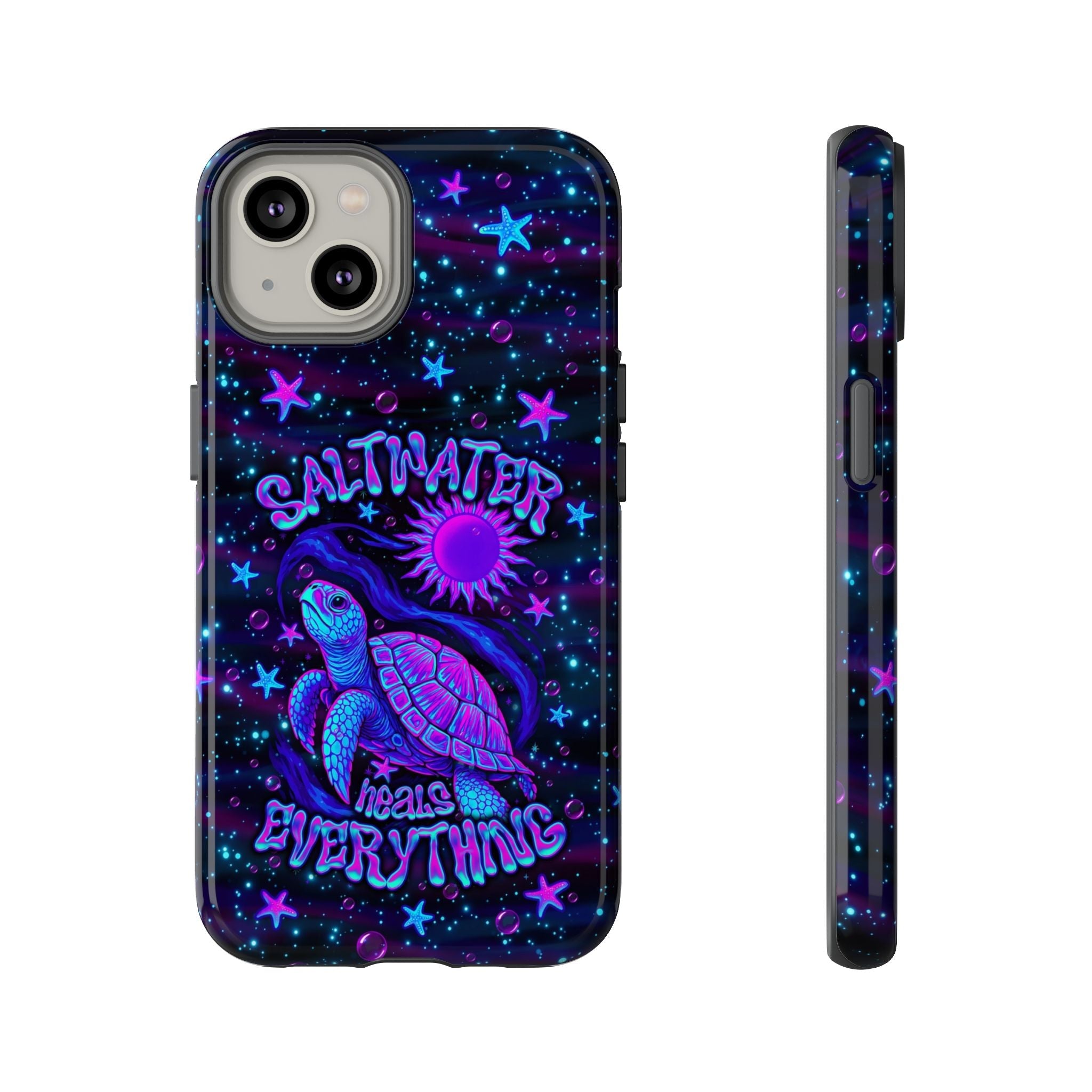 SALTWATER HEALS EVERYTHING TURTLE PHONE CASE  - TLNO1304262