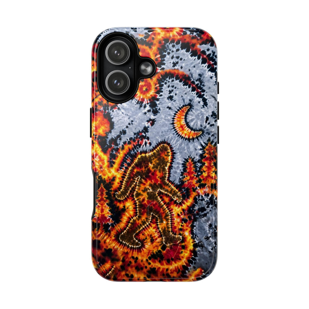 BIGFOOT IN FOREST CRESCENT MOON MAGNETIC PHONE CASE  - TLHG2805264