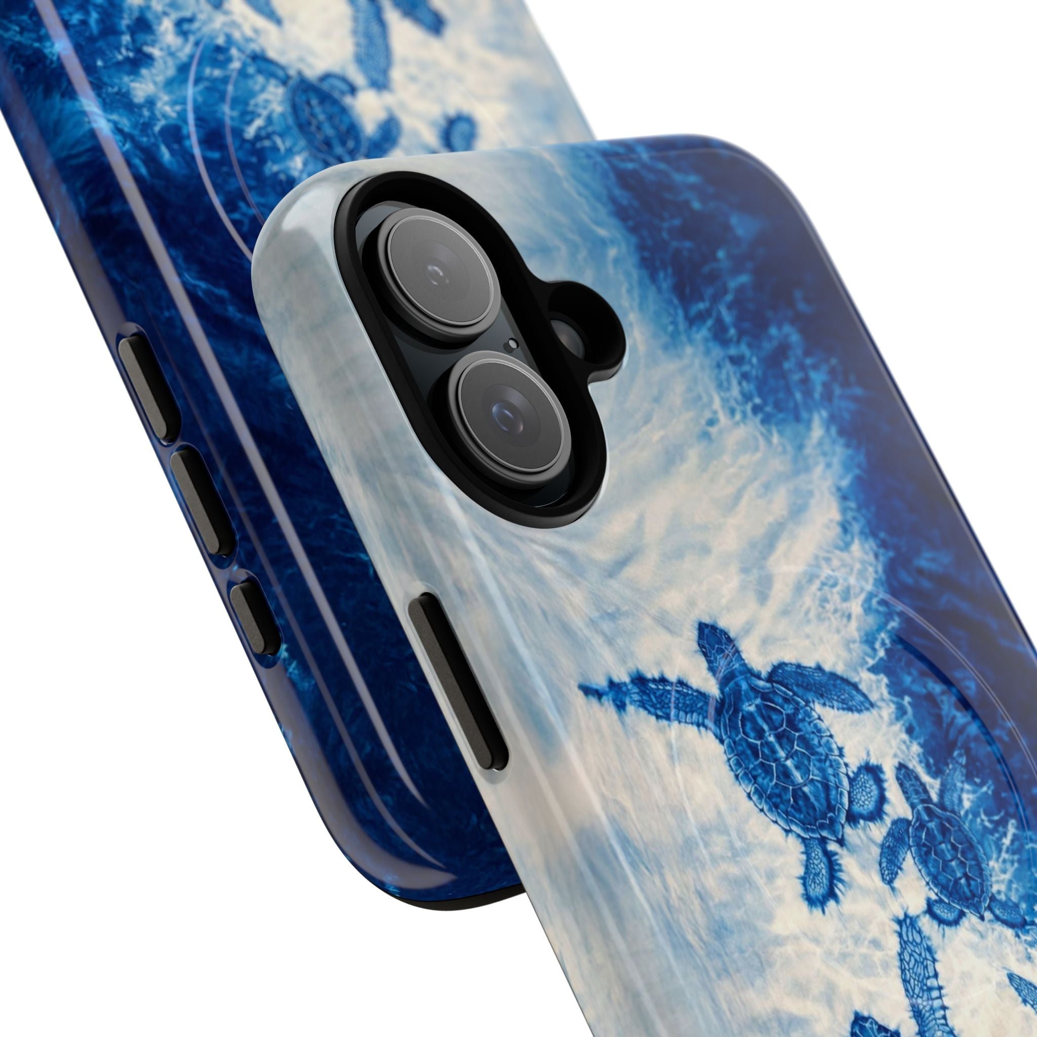 SEA TURTLE FAMILY WAVES MAGNETIC PHONE CASE  - TLTW1704264