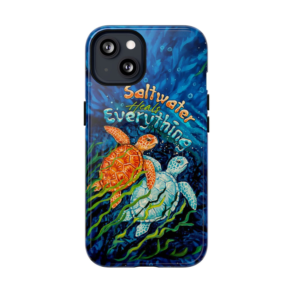 SALTWATER HEALS EVERYTHING TURTLE MAGNETIC PHONE CASE  - TLTW2005264