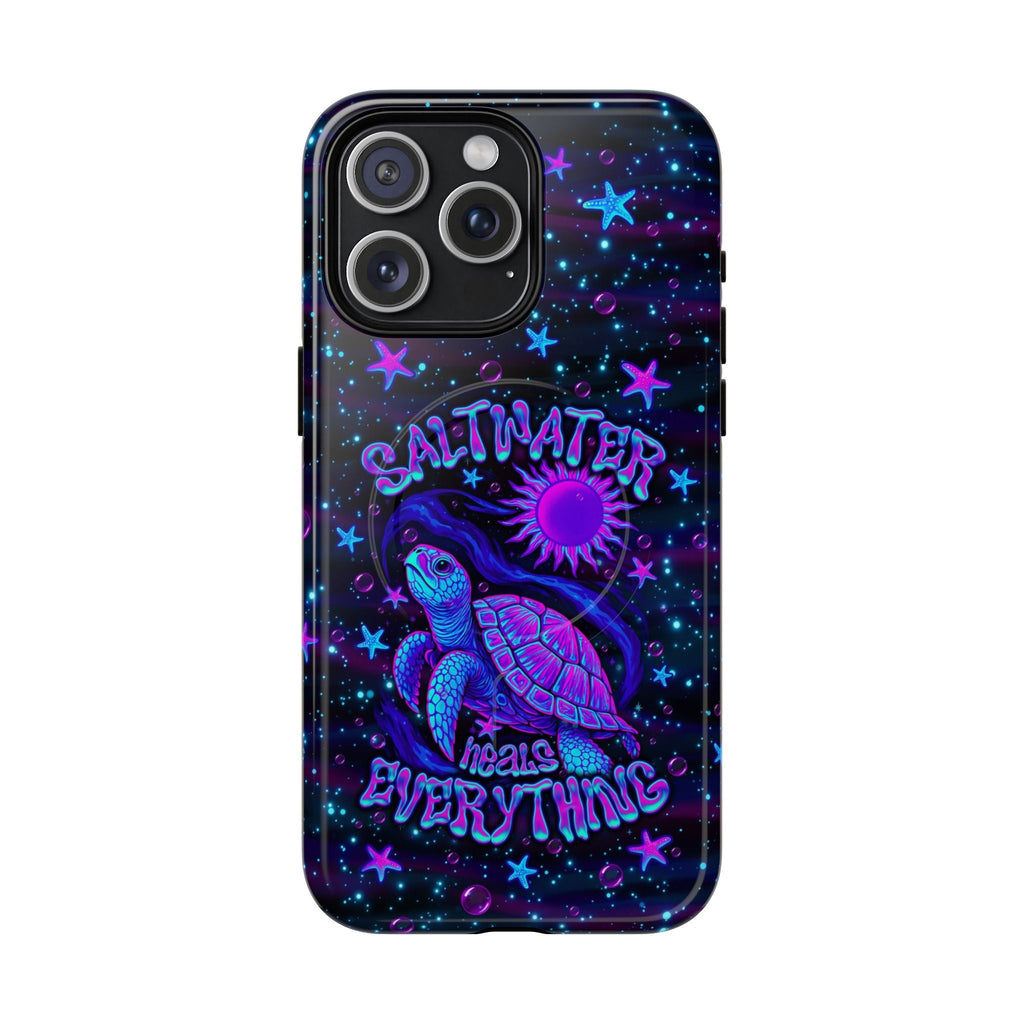SALTWATER HEALS EVERYTHING TURTLE MAGNETIC PHONE CASE  - TLNO1304262