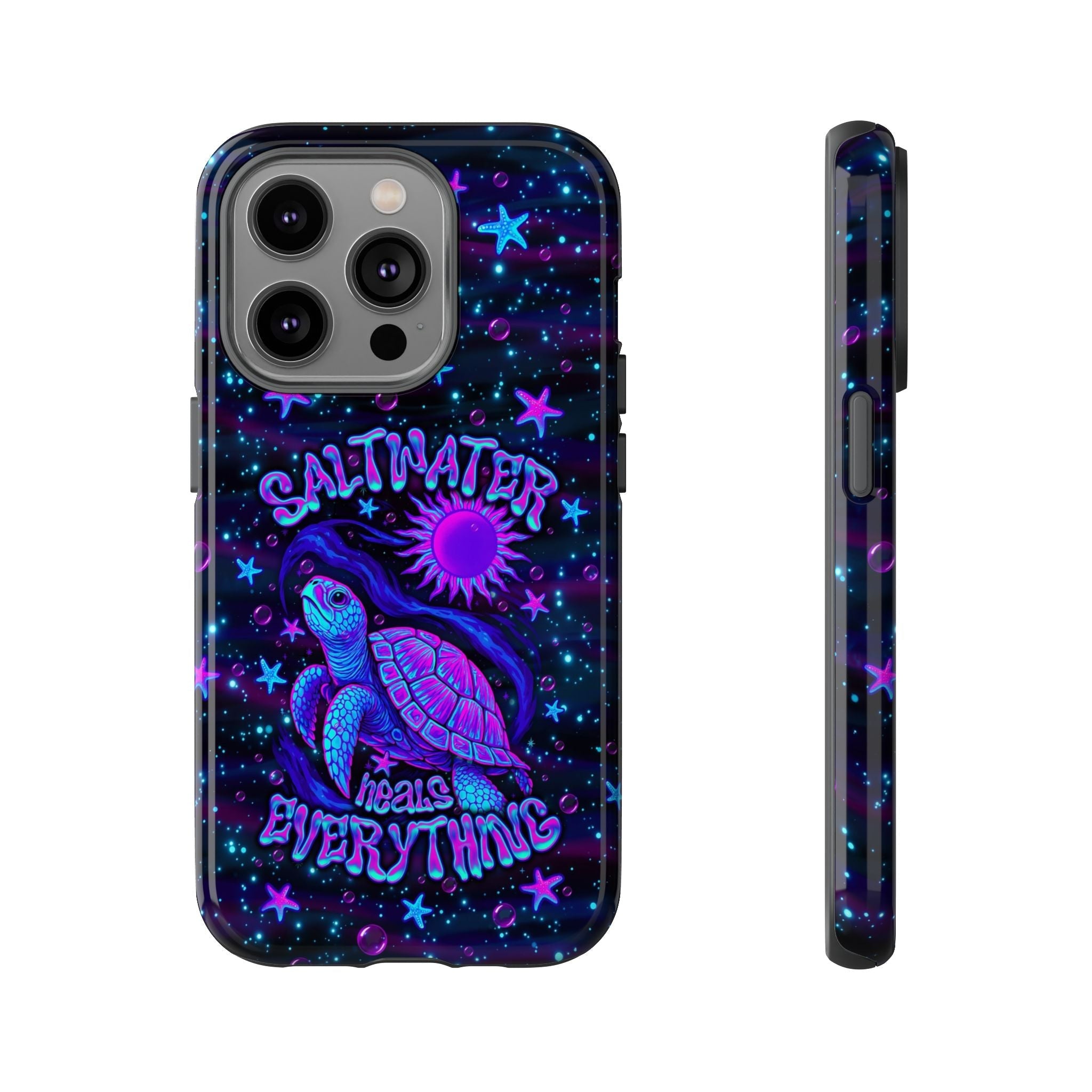 SALTWATER HEALS EVERYTHING TURTLE PHONE CASE  - TLNO1304262