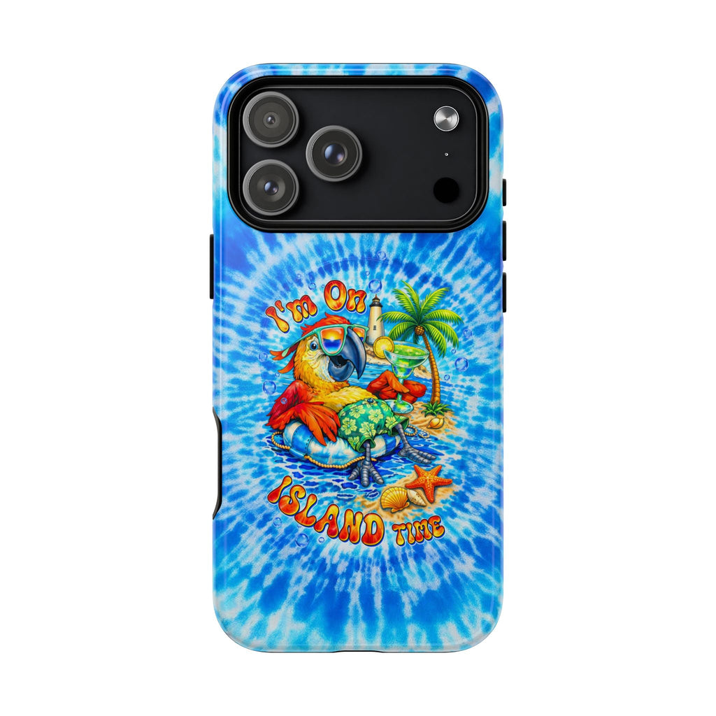 I'M ON ISLAND TIME PARROT SWIRL MAGNETIC PHONE CASE   - TLTW1304262