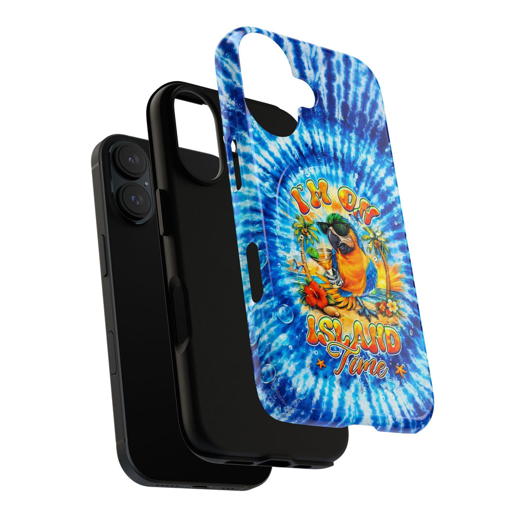 I'M ON ISLAND TIME PARROT  MAGNETIC PHONE CASE  - TLHG1604261
