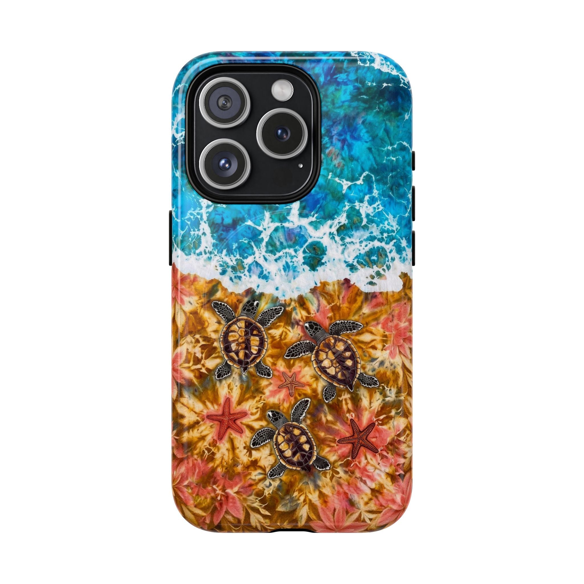 SEA TURTLE SALTY WAVES MAGNETIC PHONE CASE  - TLHG1405264