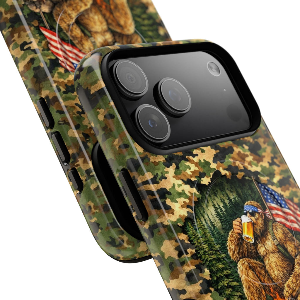 BIGFOOT CAMPFIRE CAMOUFLAGE MAGNETIC PHONE CASE   - TLHN1604264