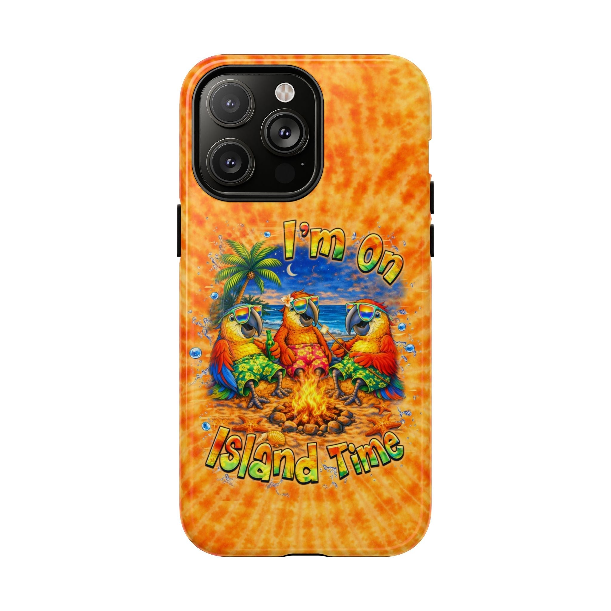 I'M ON ISLAND TIME PARROT SWIRL MAGNETIC  PHONE CASE  - TLHN1405264