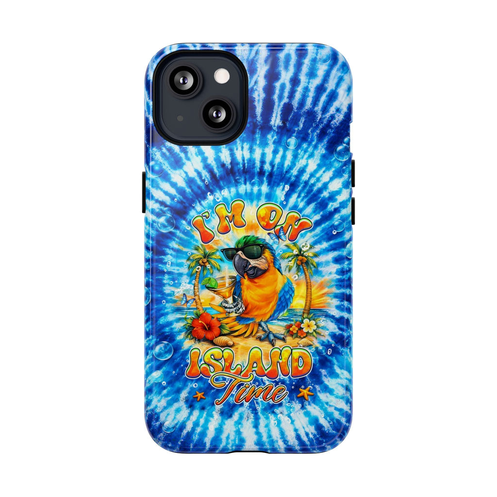 I'M ON ISLAND TIME PARROT  MAGNETIC PHONE CASE  - TLHG1604261