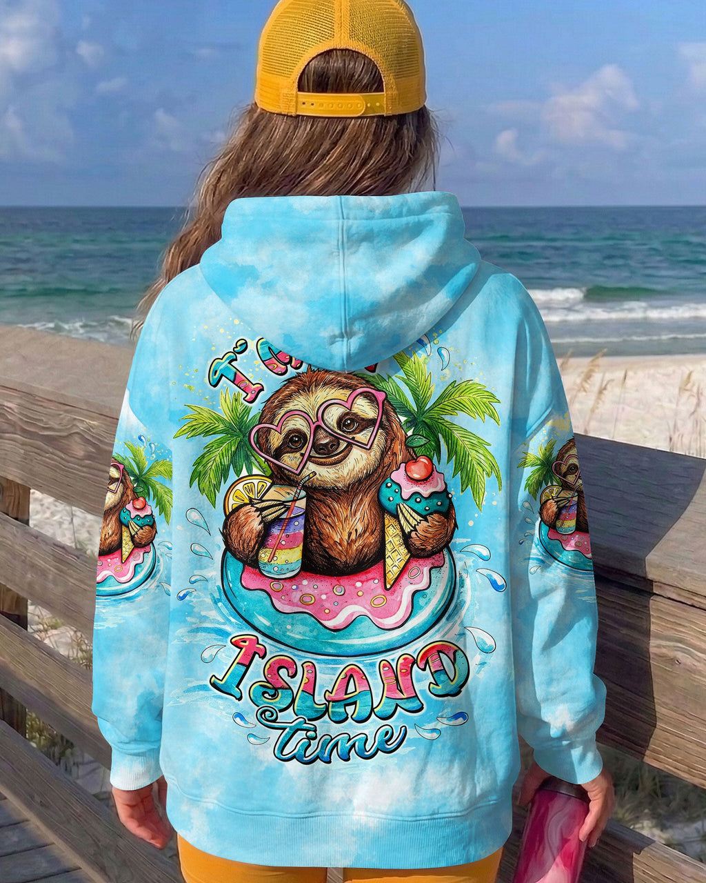 I'M ON ISLAND TIME  SLOTH ALL OVER PRINT - TLTW0804263