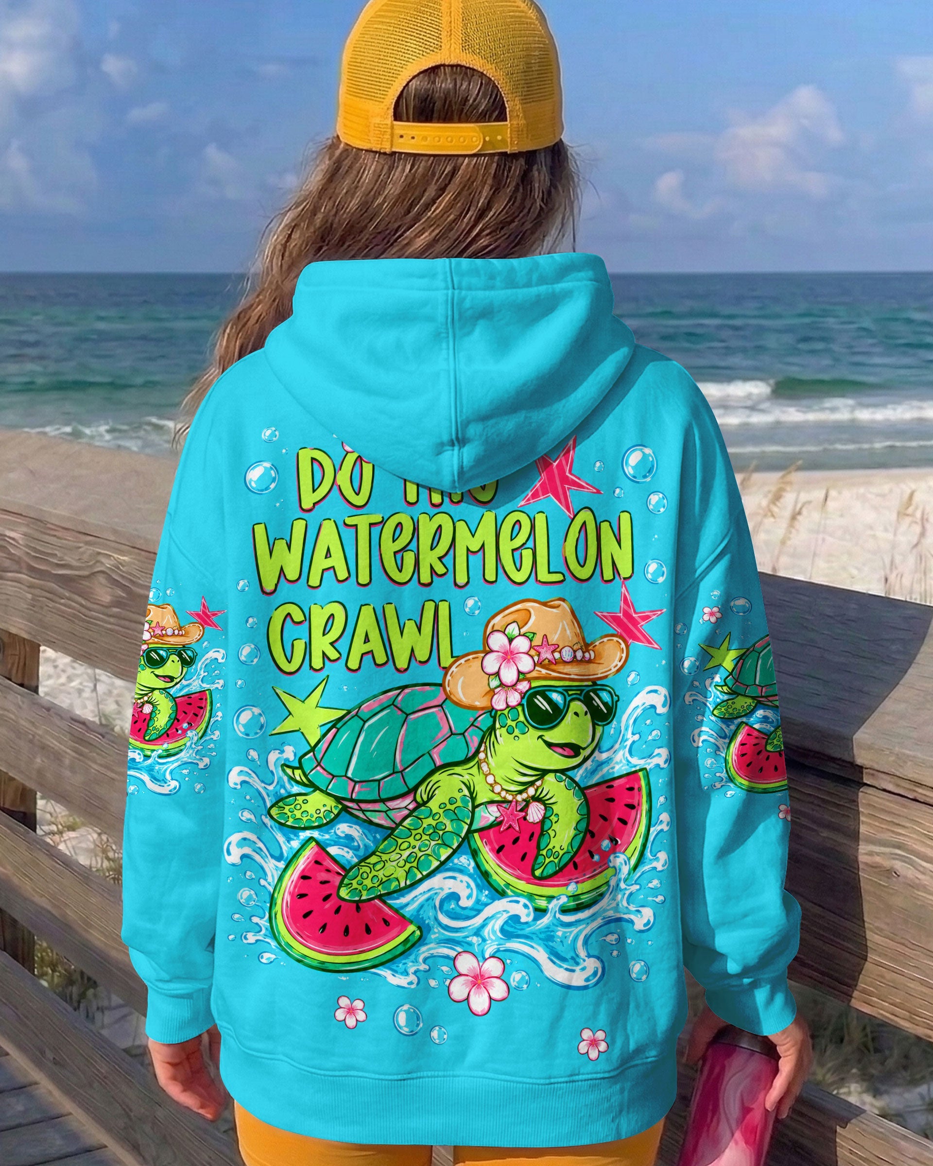 DO THE WATERMELON CRAWL TURTLE ALL OVER PRINT - TLTW1306261
