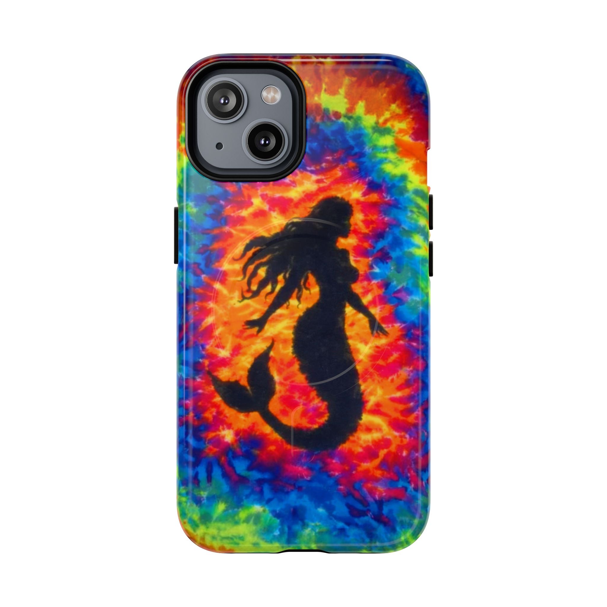 MERMAID COLORFUL SWIRL MAGNETIC PHONE CASE  - TLTW2105264