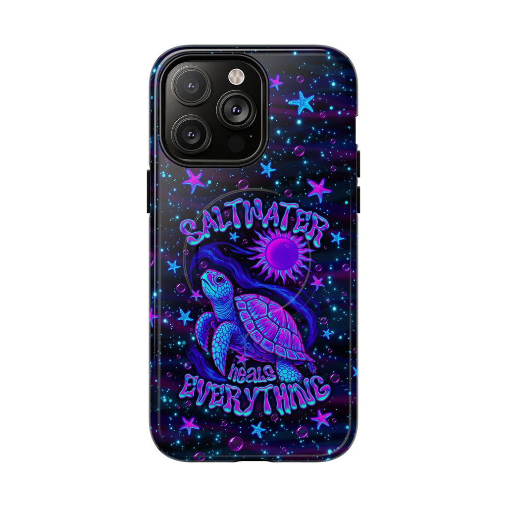 SALTWATER HEALS EVERYTHING TURTLE MAGNETIC PHONE CASE  - TLNO1304262