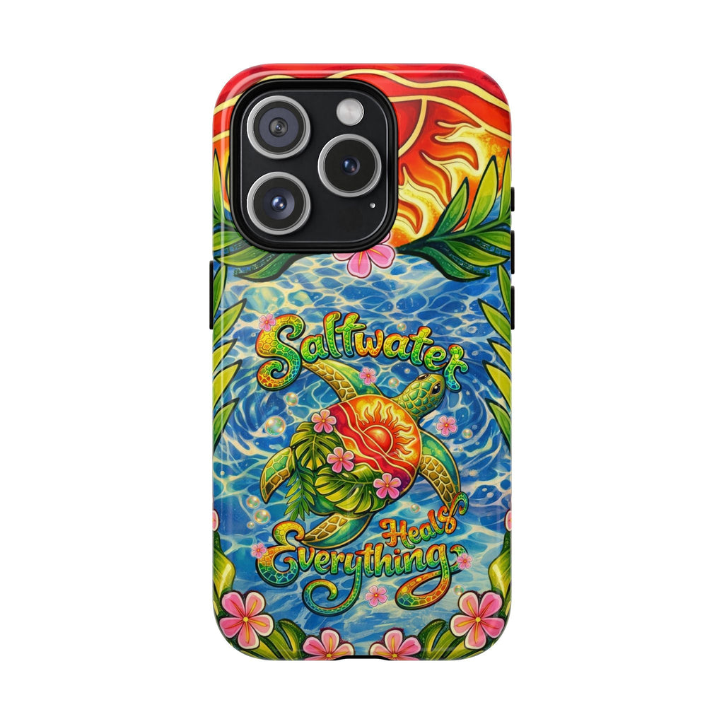 SALTWATER HEALS EVERYTHING TURTLE MAGNETIC PHONE CASE - TLNT1704262