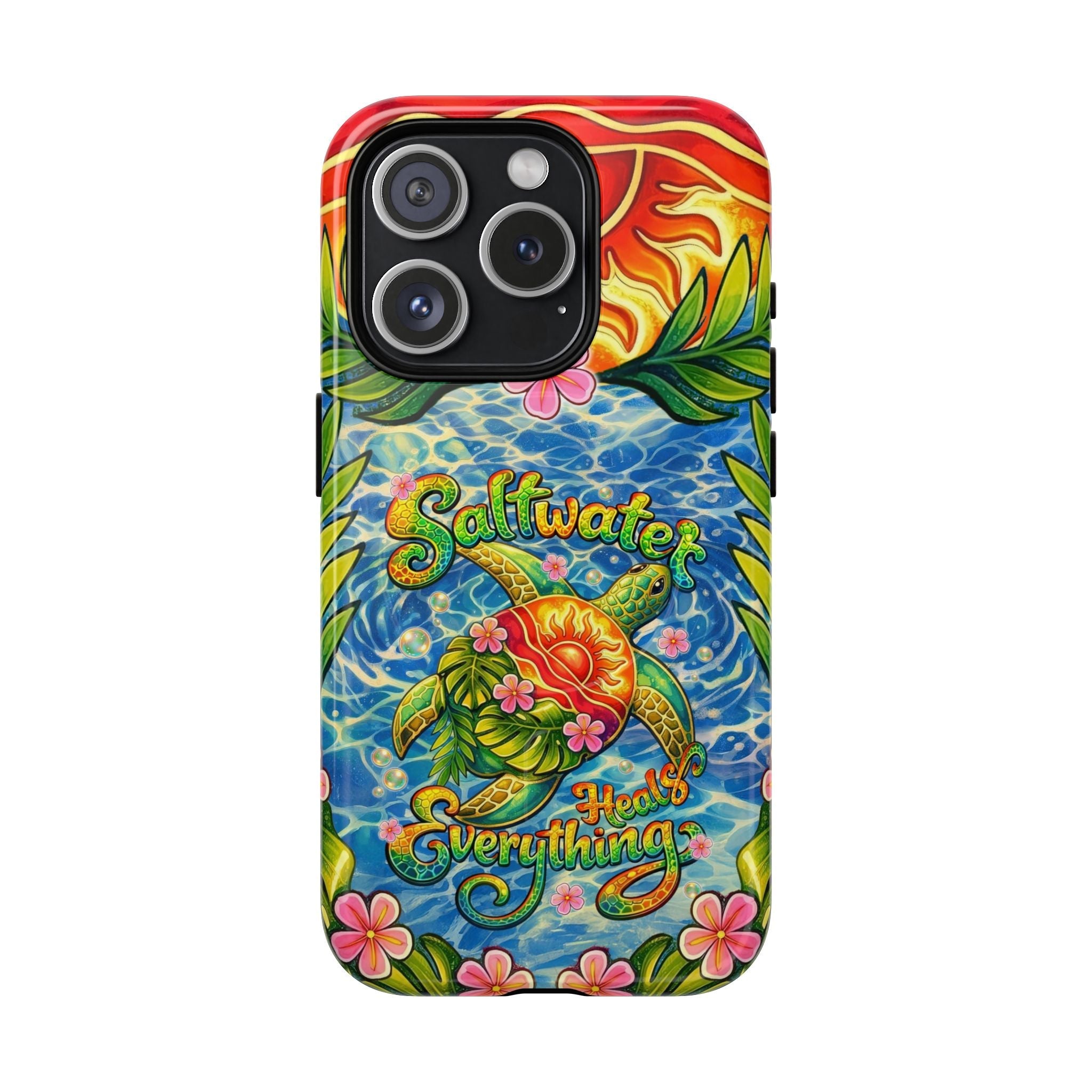 SALTWATER HEALS EVERYTHING TURTLE MAGNETIC PHONE CASE - TLNT1704262