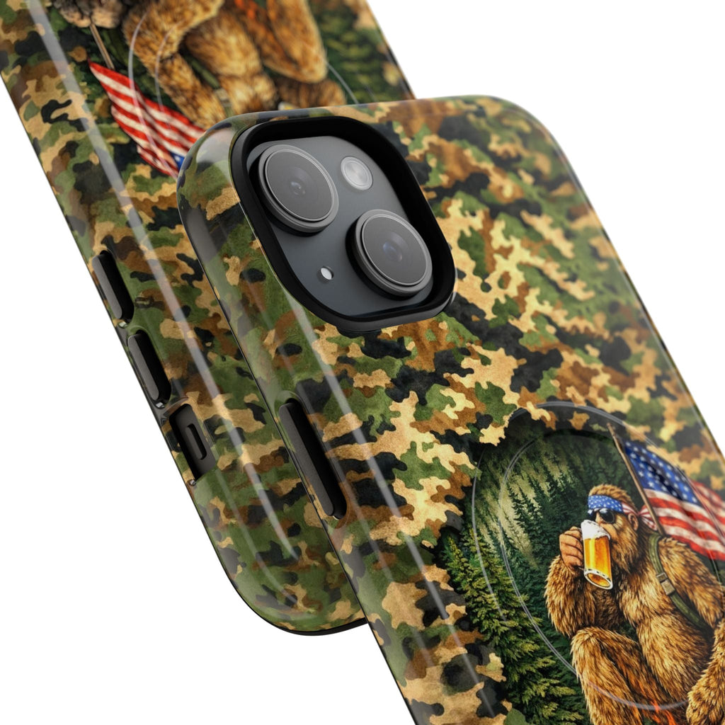 BIGFOOT CAMPFIRE CAMOUFLAGE MAGNETIC PHONE CASE   - TLHN1604264