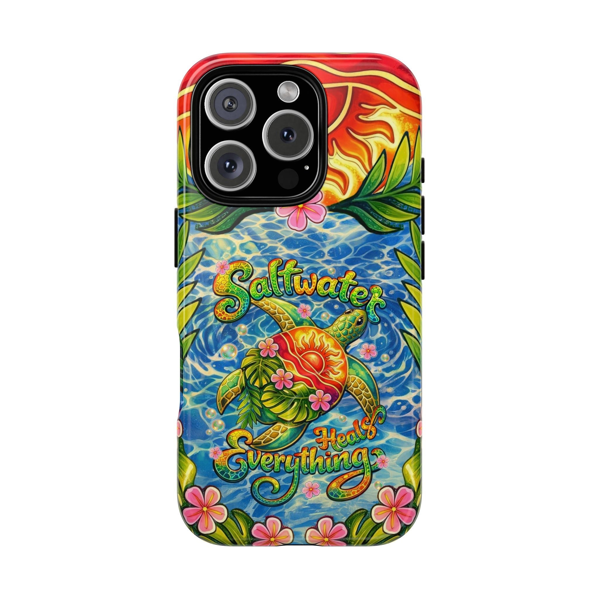 SALTWATER HEALS EVERYTHING TURTLE MAGNETIC PHONE CASE - TLNT1704262
