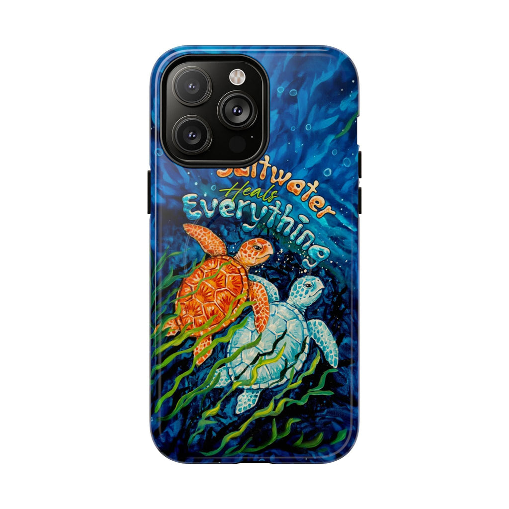 SALTWATER HEALS EVERYTHING TURTLE MAGNETIC PHONE CASE  - TLTW2005264