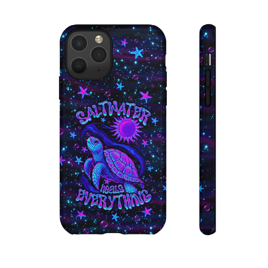 SALTWATER HEALS EVERYTHING TURTLE PHONE CASE  - TLNO1304262