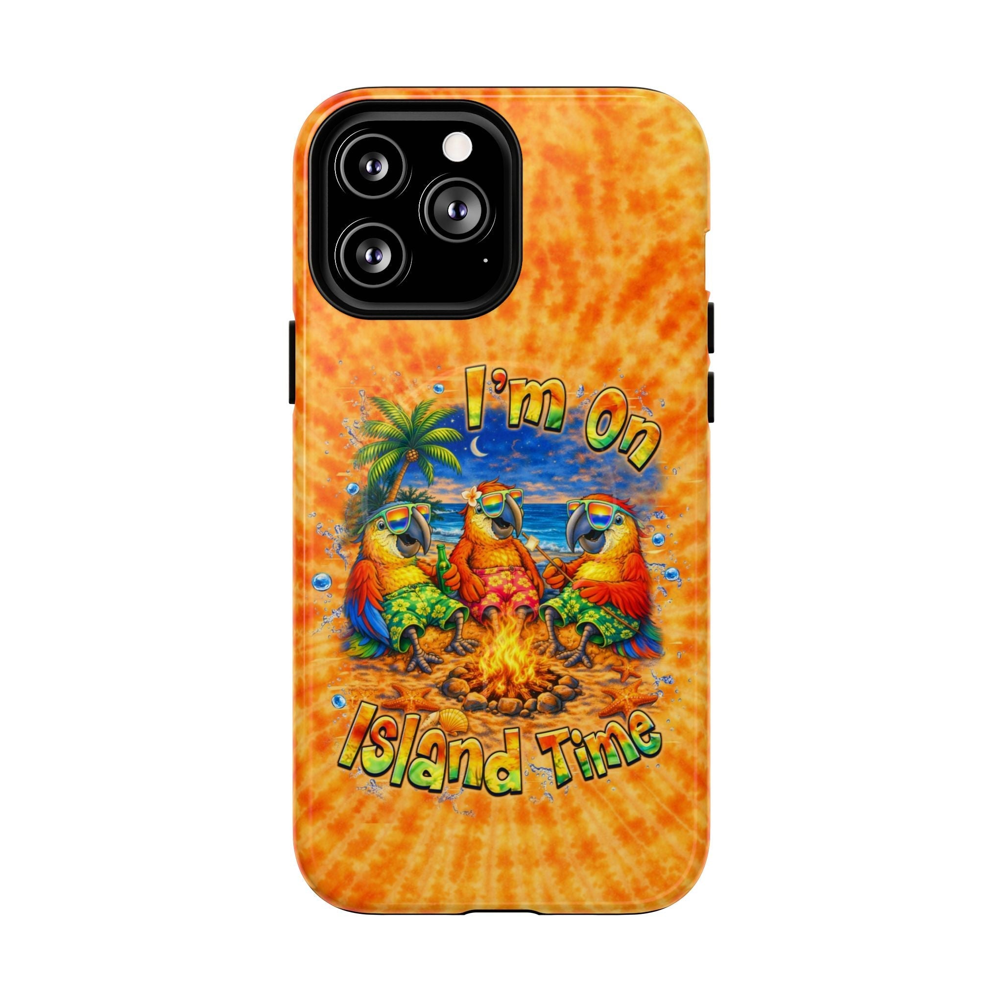 I'M ON ISLAND TIME PARROT SWIRL MAGNETIC  PHONE CASE  - TLHN1405264