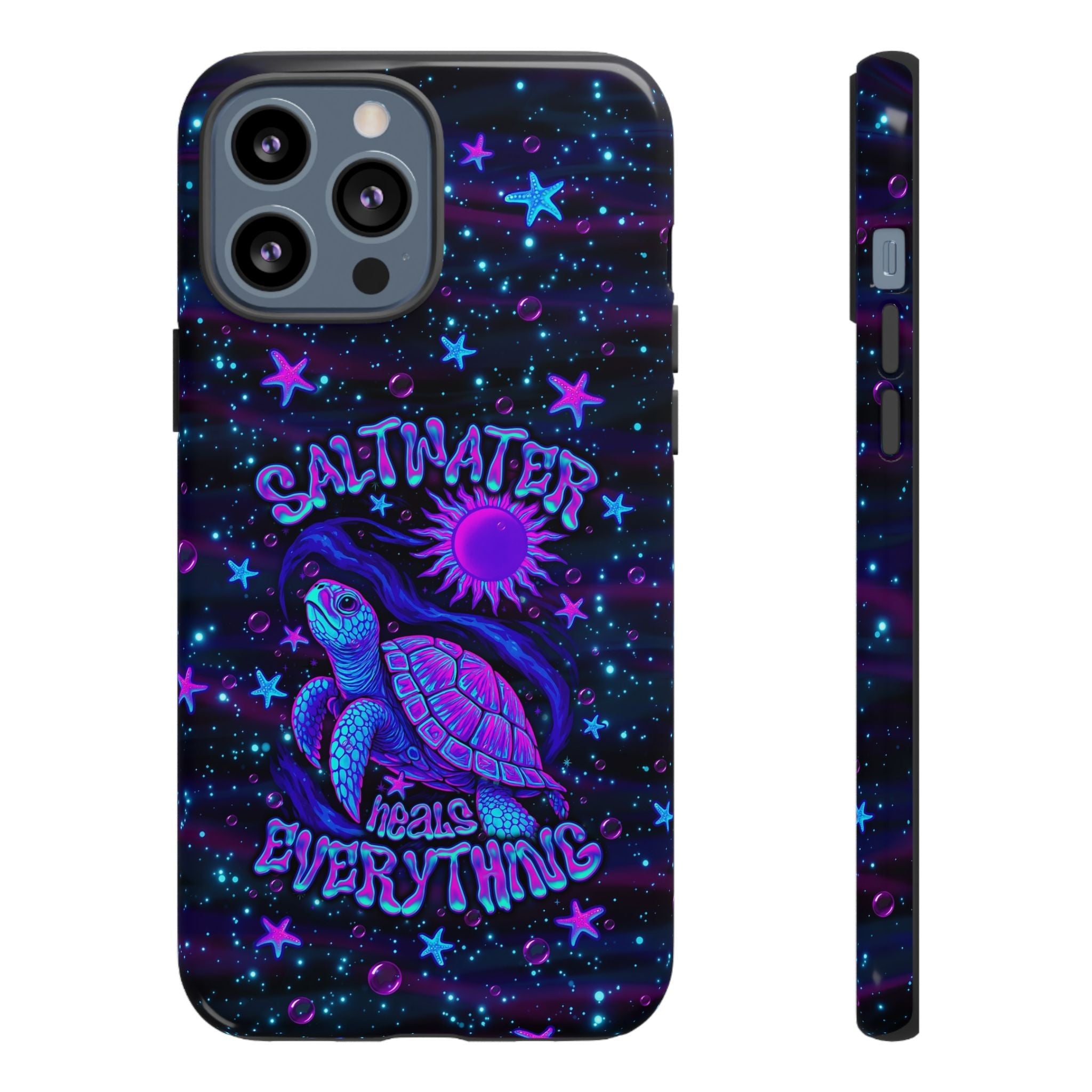 SALTWATER HEALS EVERYTHING TURTLE PHONE CASE  - TLNO1304262