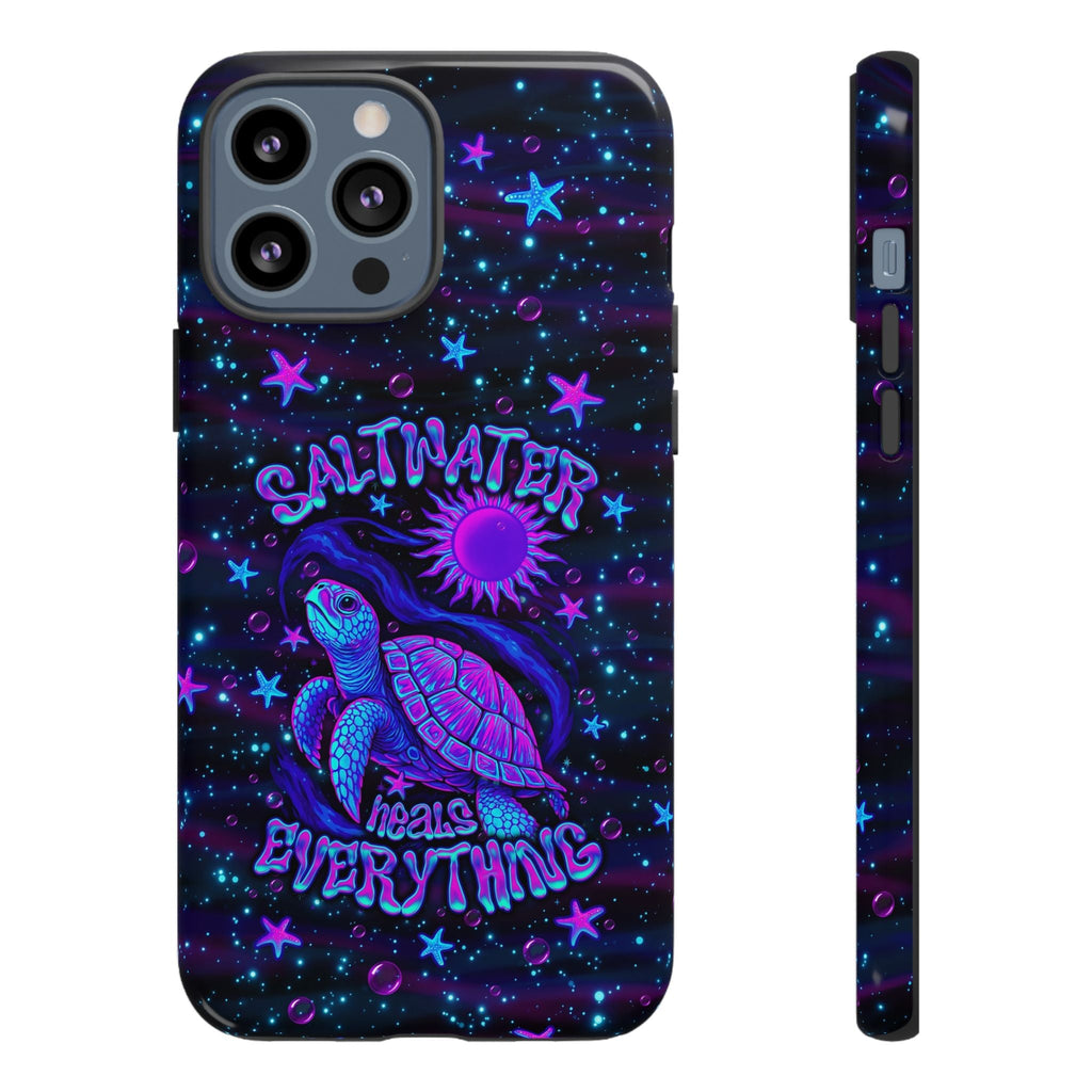 SALTWATER HEALS EVERYTHING TURTLE PHONE CASE  - TLNO1304262