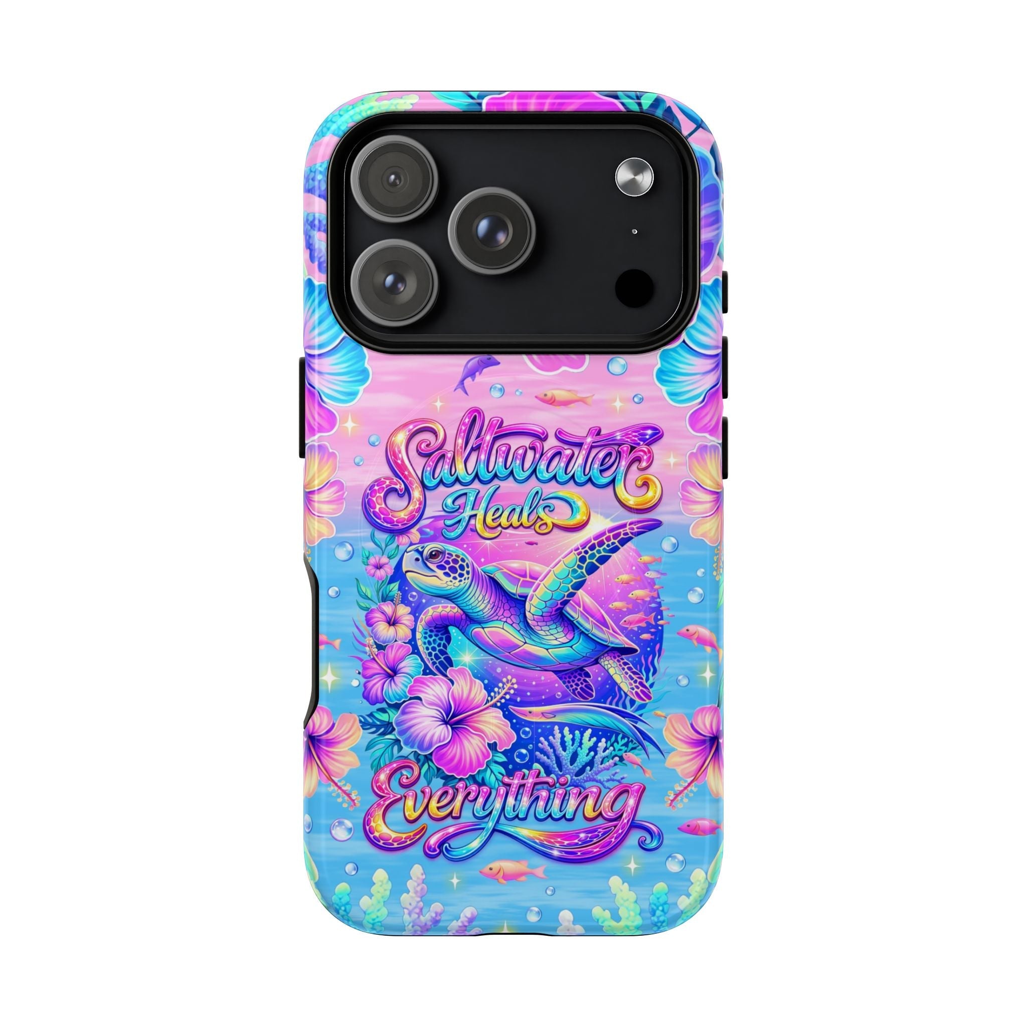 SALTWATER HEALS EVERYTHING TURTLE MAGNETIC  PHONE CASE    - TLNT1104264