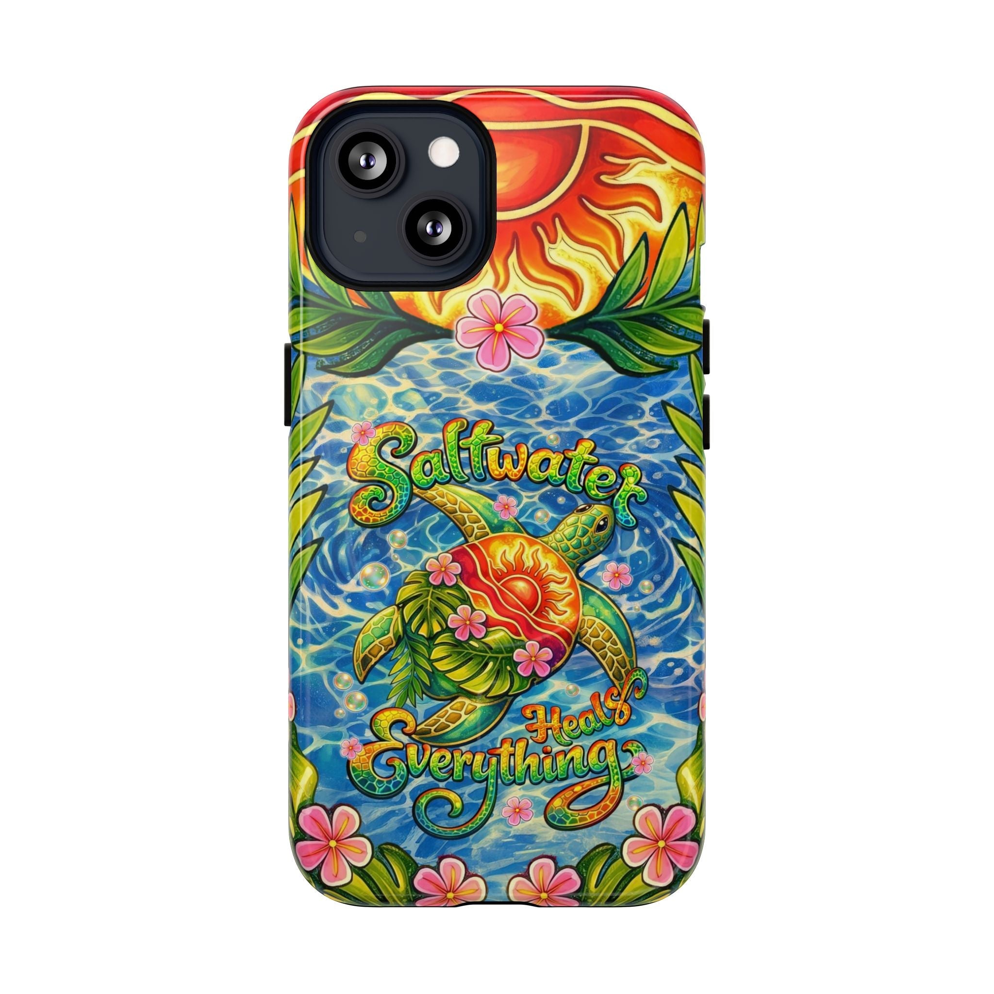 SALTWATER HEALS EVERYTHING TURTLE MAGNETIC PHONE CASE - TLNT1704262