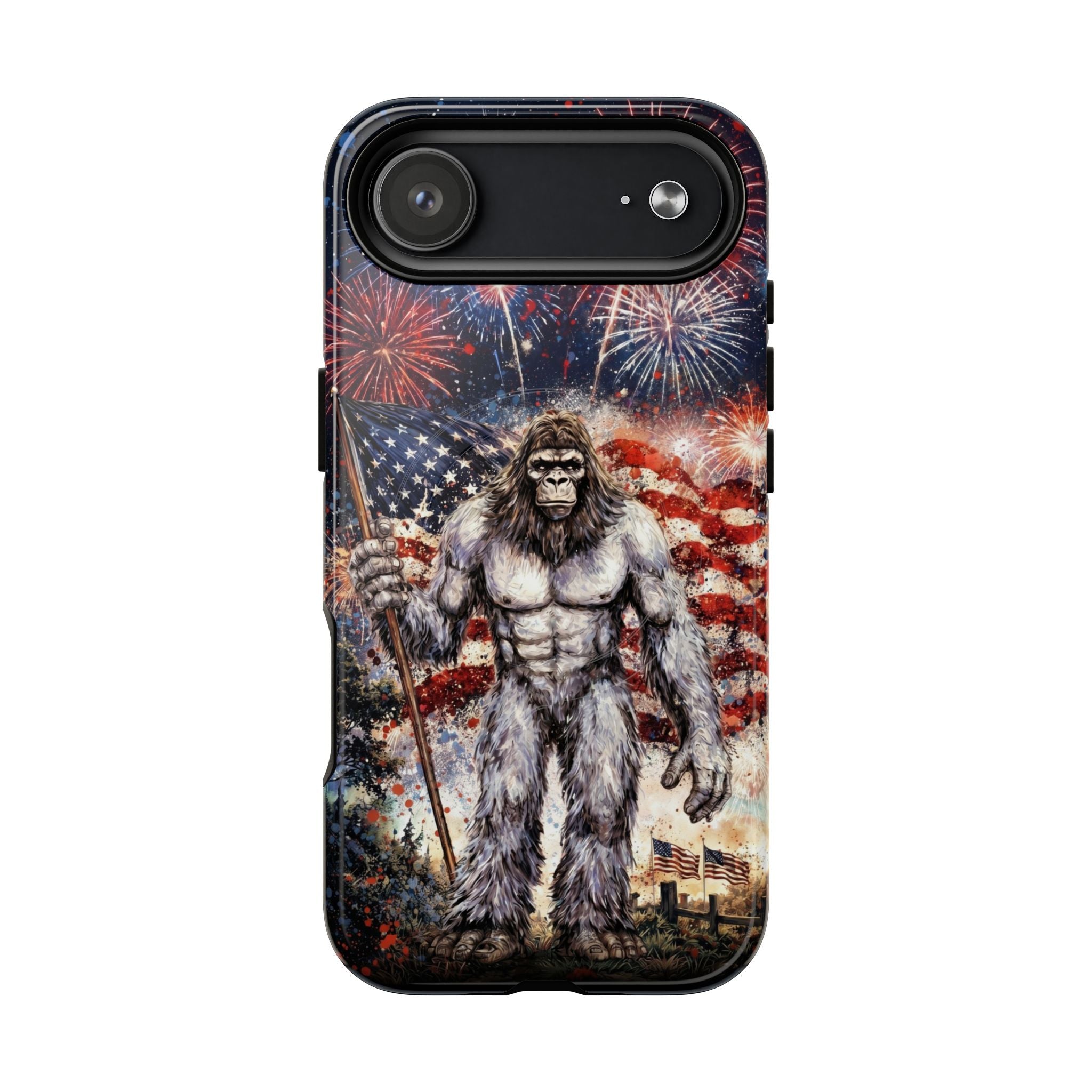 BIGFOOT FIREWORK STARS AND STRIPES MAGNETIC PHONE CASE  - TLNO1905262