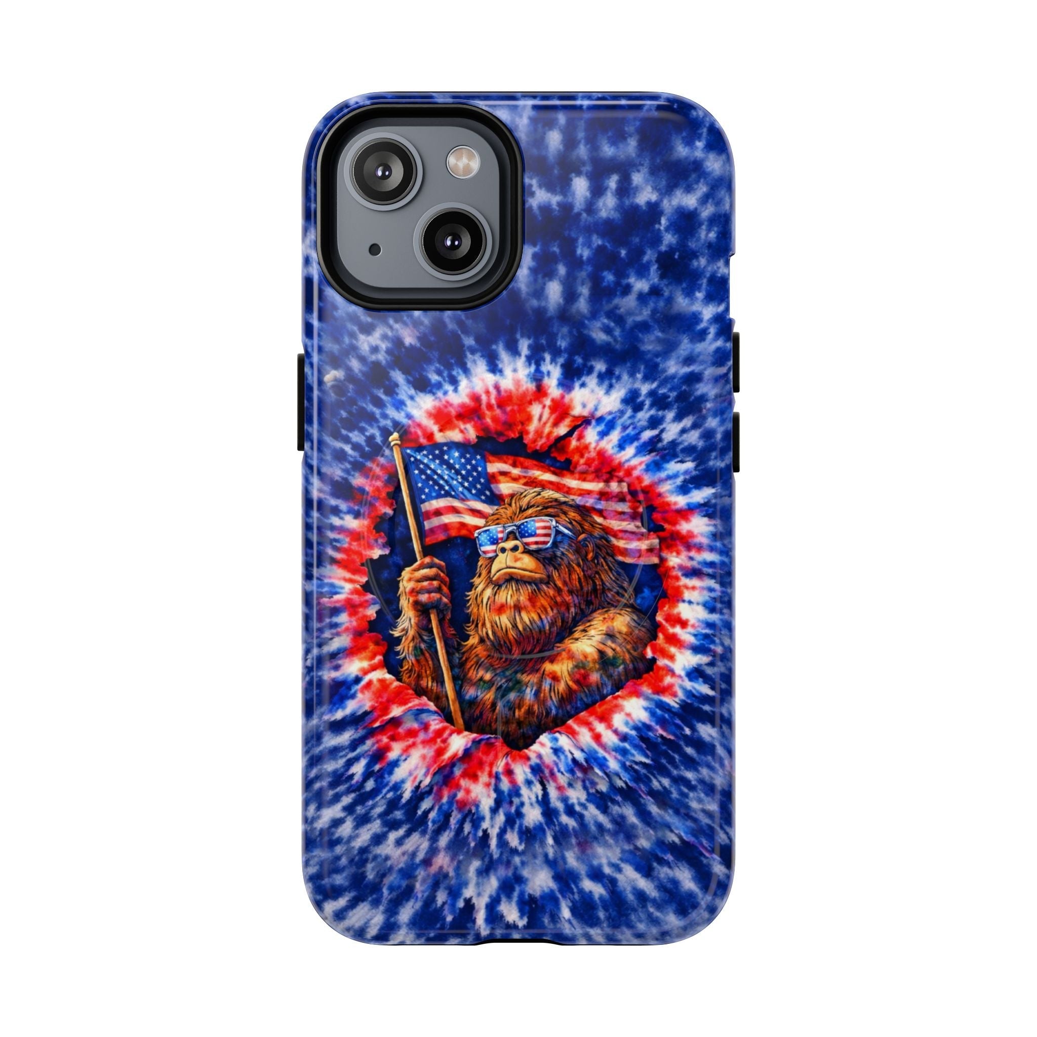BIGFOOT WITH FLAG MAGNETIC PHONE CASE - TLHN0705264