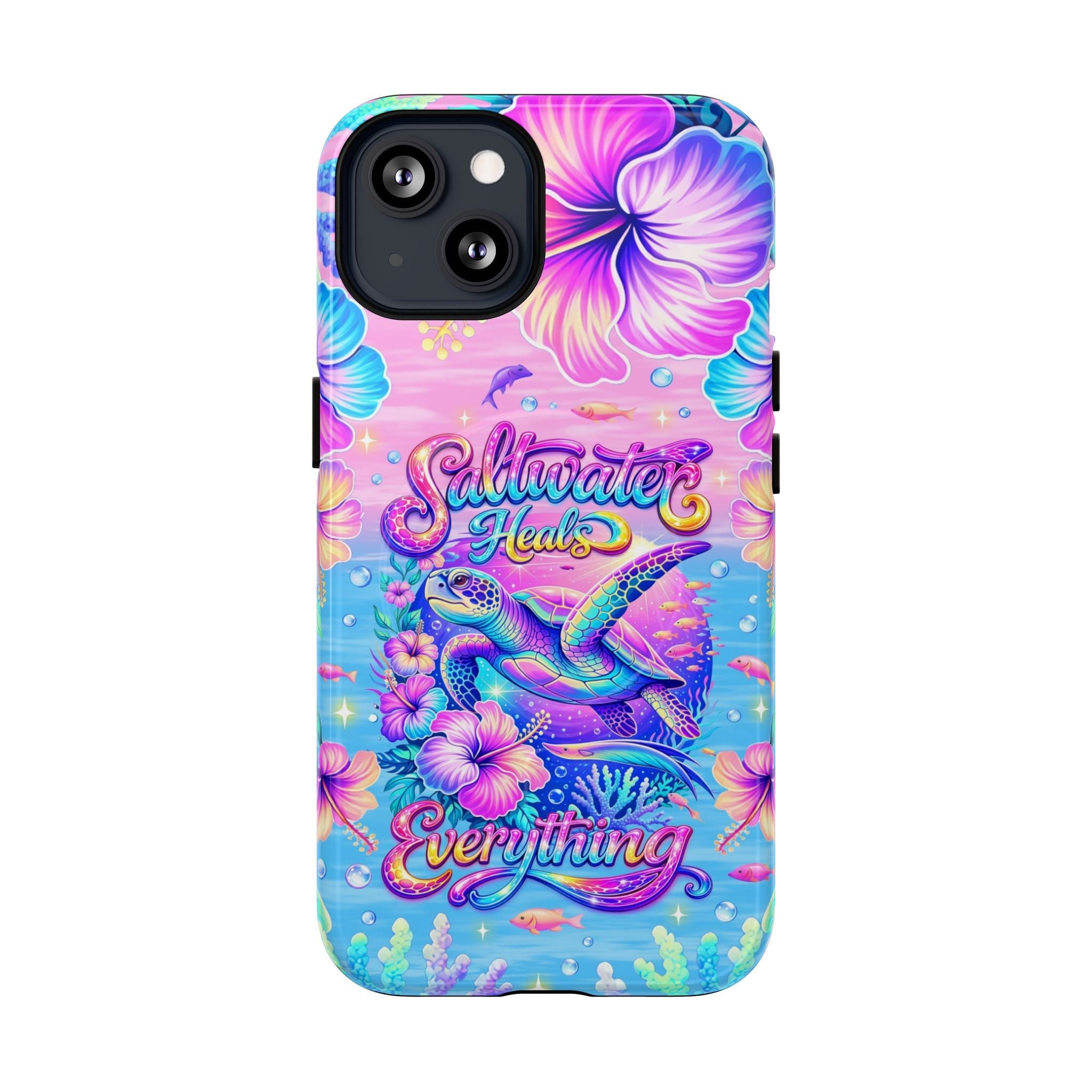 SALTWATER HEALS EVERYTHING TURTLE MAGNETIC  PHONE CASE    - TLNT1104264